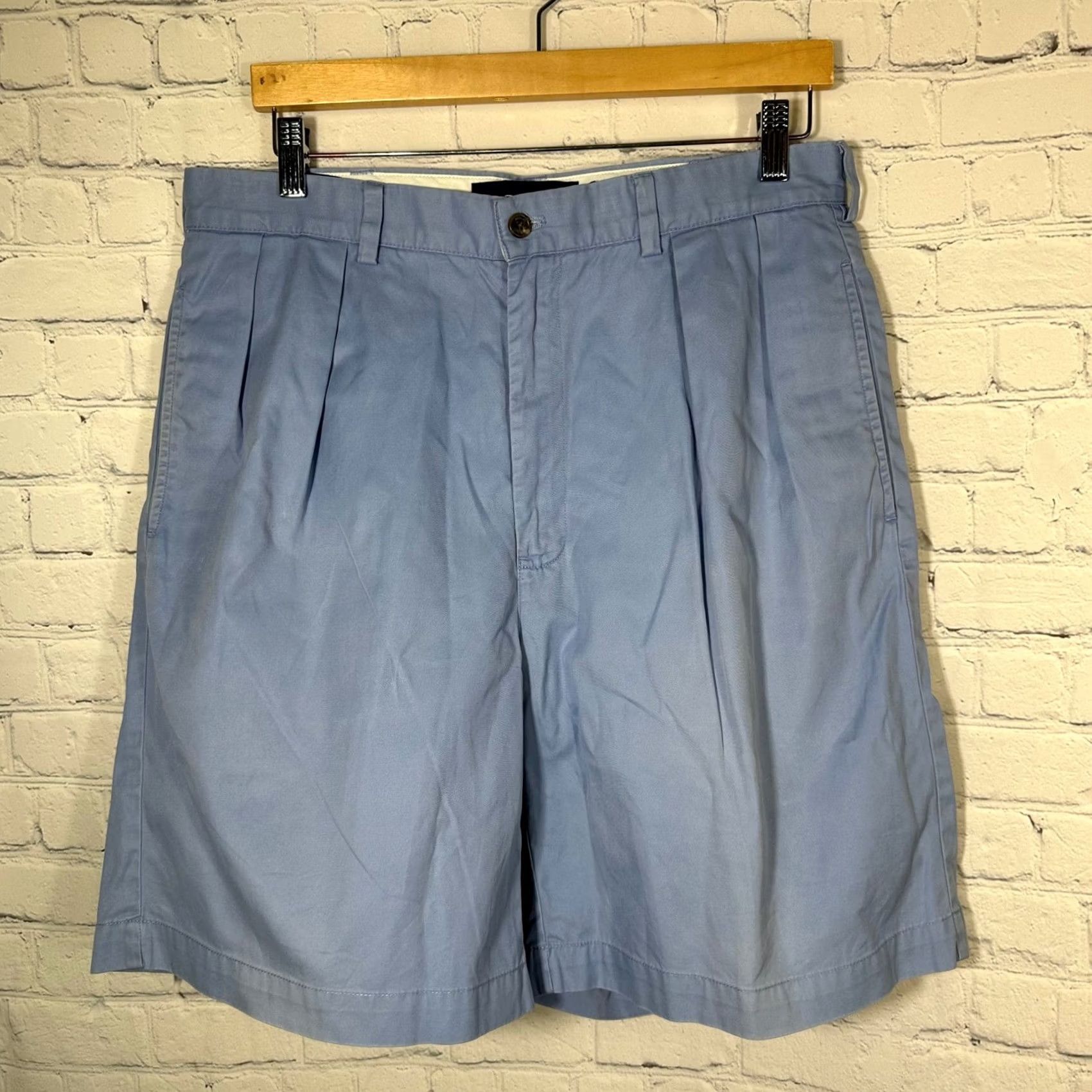 Polo Ralph Lauren Polo Golf Ralph Lauren Mens 34 Blue Classic Pleated Cotton Twill Shorts 9" Inseam Chino Pocketed Size US S / EU 44-46 / 1 - 2 Thumbnail