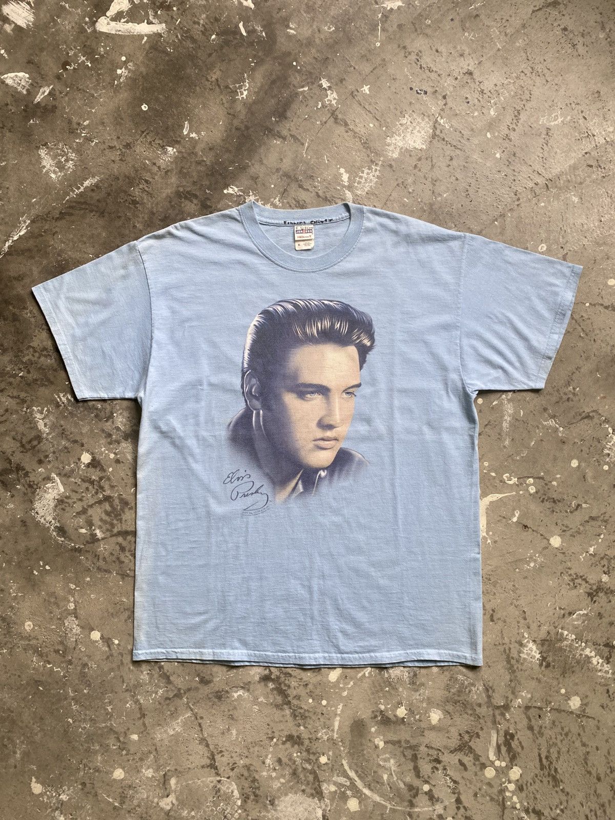 Band Tees × Vintage Vintage Elvis Presley Singer Shirt Size US XL / EU 56 / 4 - 1 Thumbnail
