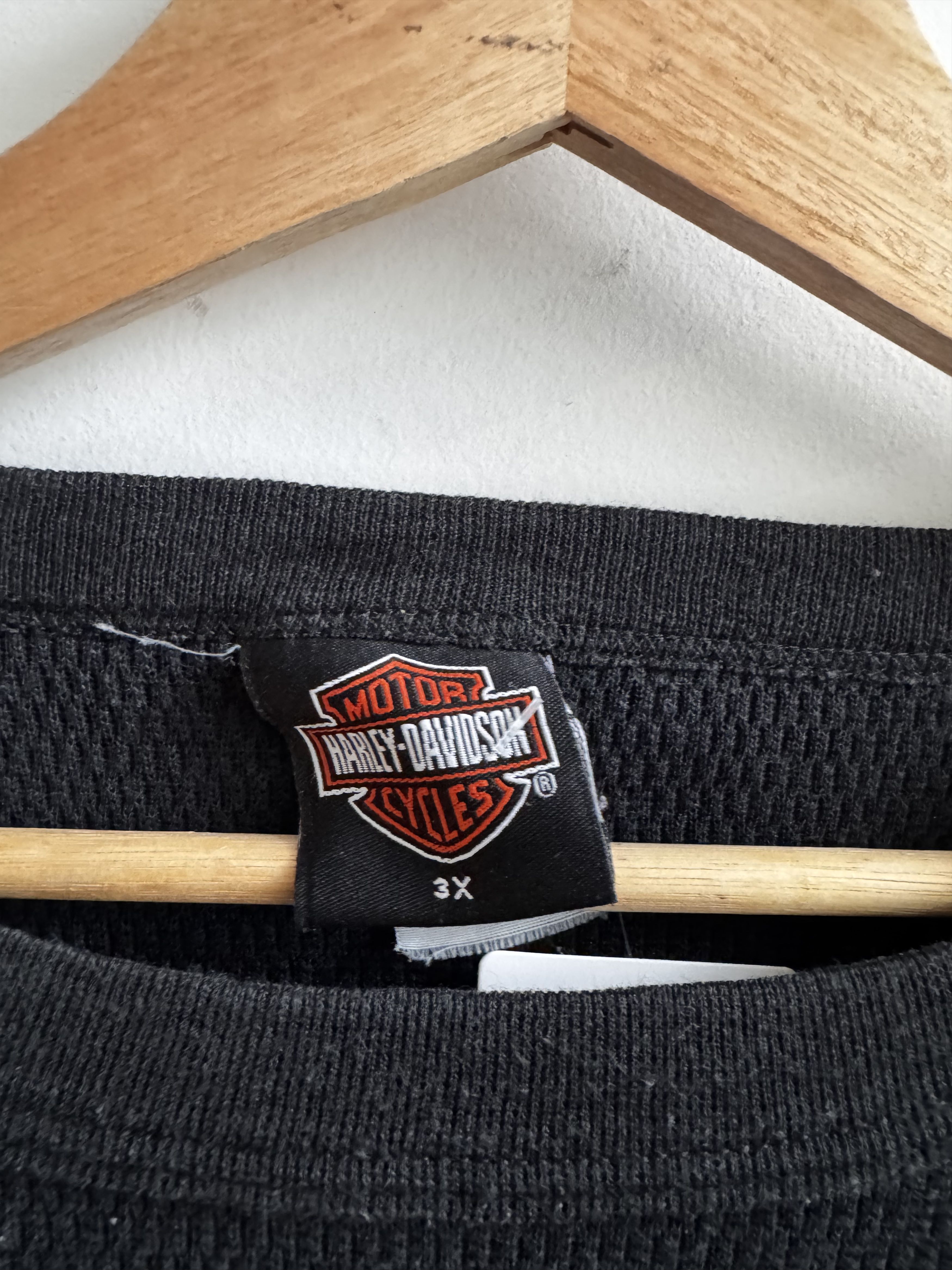 Harley Davidson 90s Harley Waffle Thermal Legends Wolf Shirt Size 3XL Size US XXL / EU 58 / 5 - 4 Thumbnail