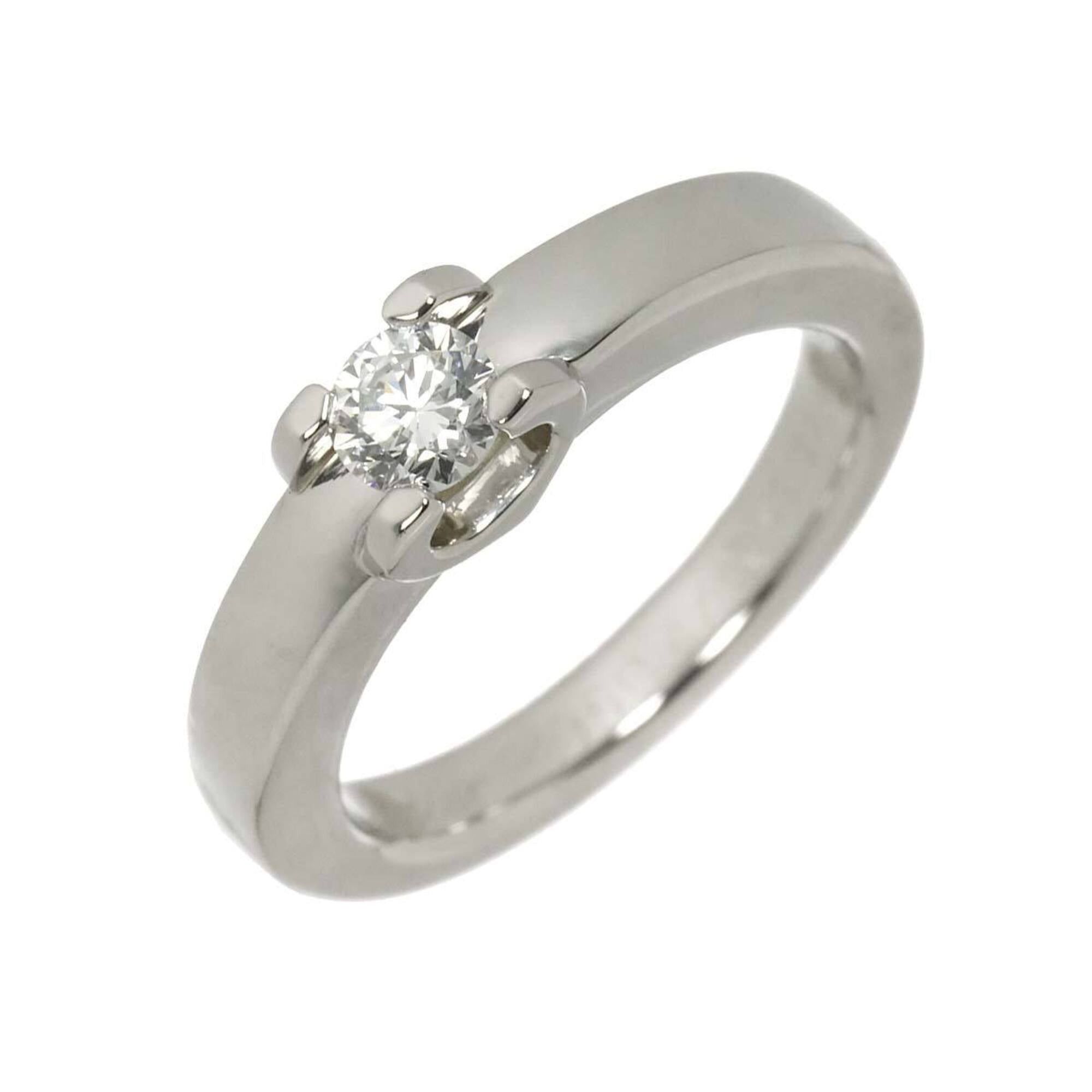 Cartier Cartier C de Solitaire Diamond Ring, 0.23ct E VVS1, Size 47, Platinum. Size ONE SIZE - 1 Thumbnail