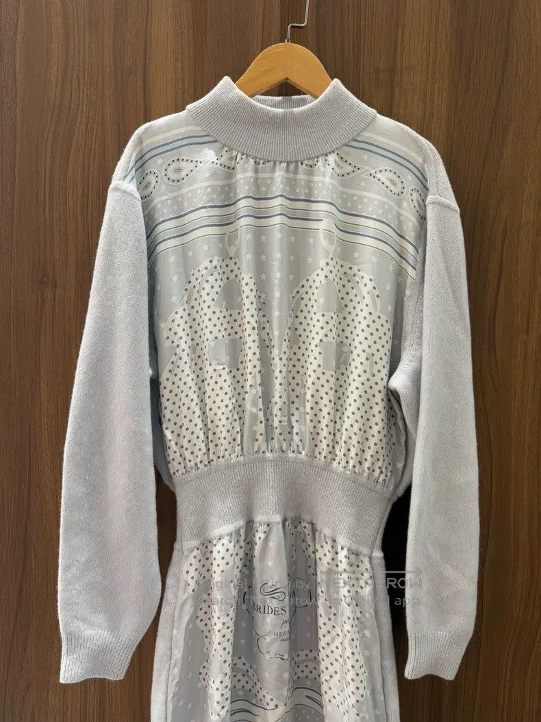 Hermes Hermes Silk Cashmere Dress Size XS / US 0-2 / IT 36-38 - 3 Thumbnail