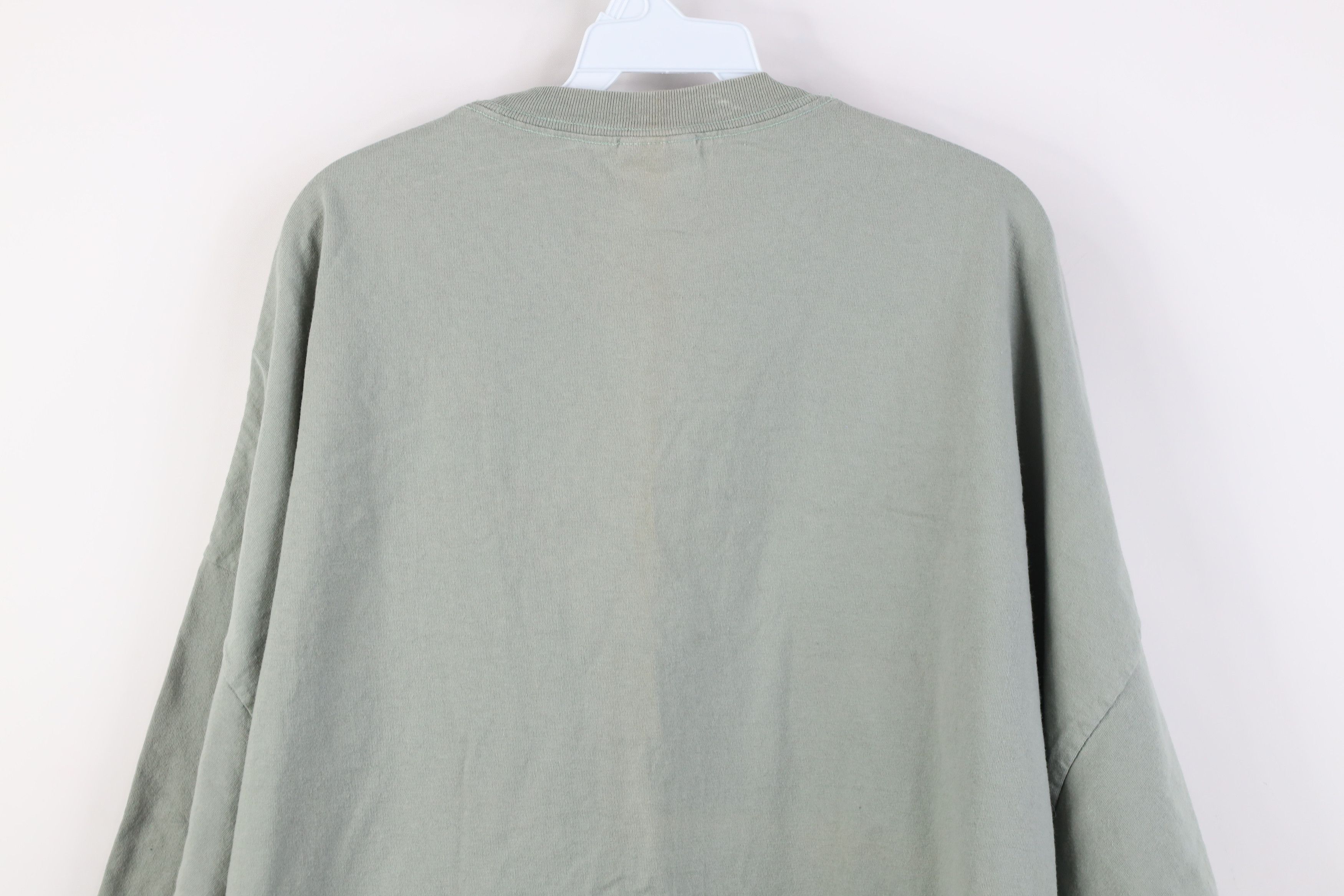 Vintage Vintage 90s Y2K Streetwear Heavyweight T-Shirt Light Green Size US XXL / EU 58 / 5 - 11 Thumbnail