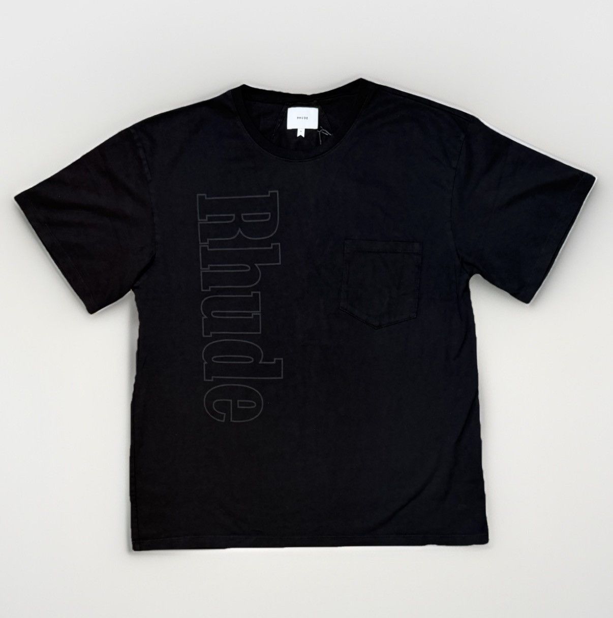 Rhude Rhude Logo Pocket Tee Black Size US M / EU 48-50 / 2 - 1 Thumbnail