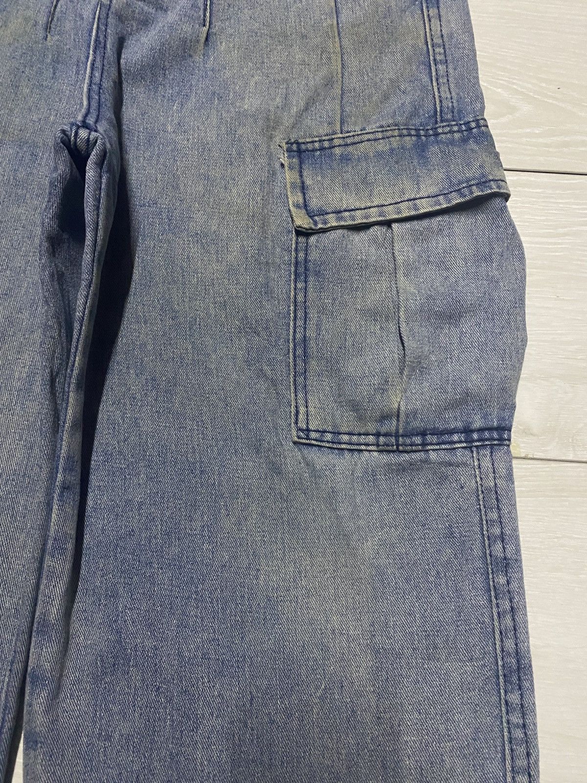 Bleach Vintage Japanese Brand Cargo Bleach Baggy Pants Size US 33 - 8 Thumbnail