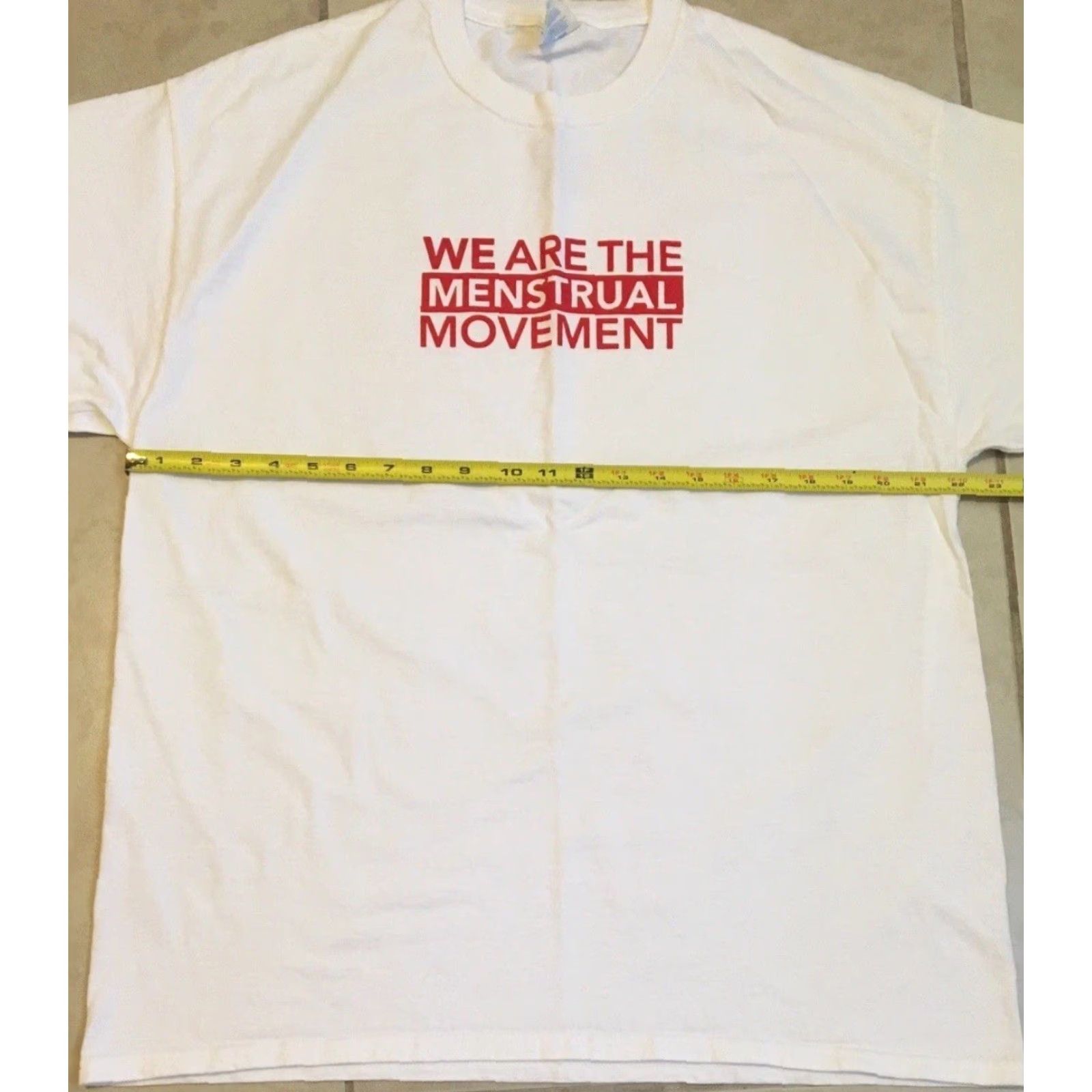 Vintage VINTAGE Seventh Generation We Are The Menstrual Movement Shirt XL White Funny Joke Shirt Mens Graphic Tee 80s 90s Size US XL / EU 56 / 4 - 6 Thumbnail