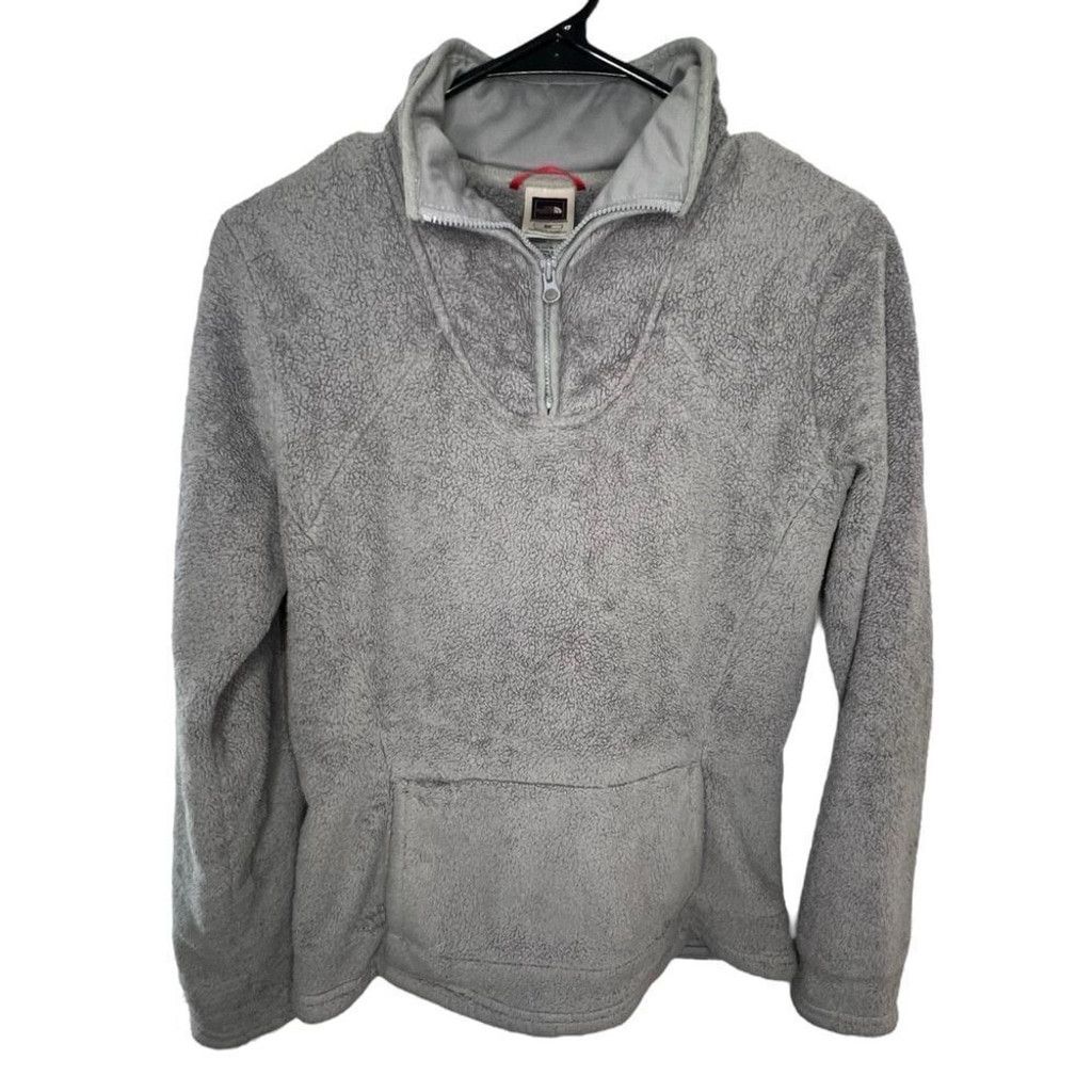 The North Face The North Face Grey Fuzzy Quarter Zip Pullover Jacket Size XS / US 0-2 / IT 36-38 - 1 Thumbnail
