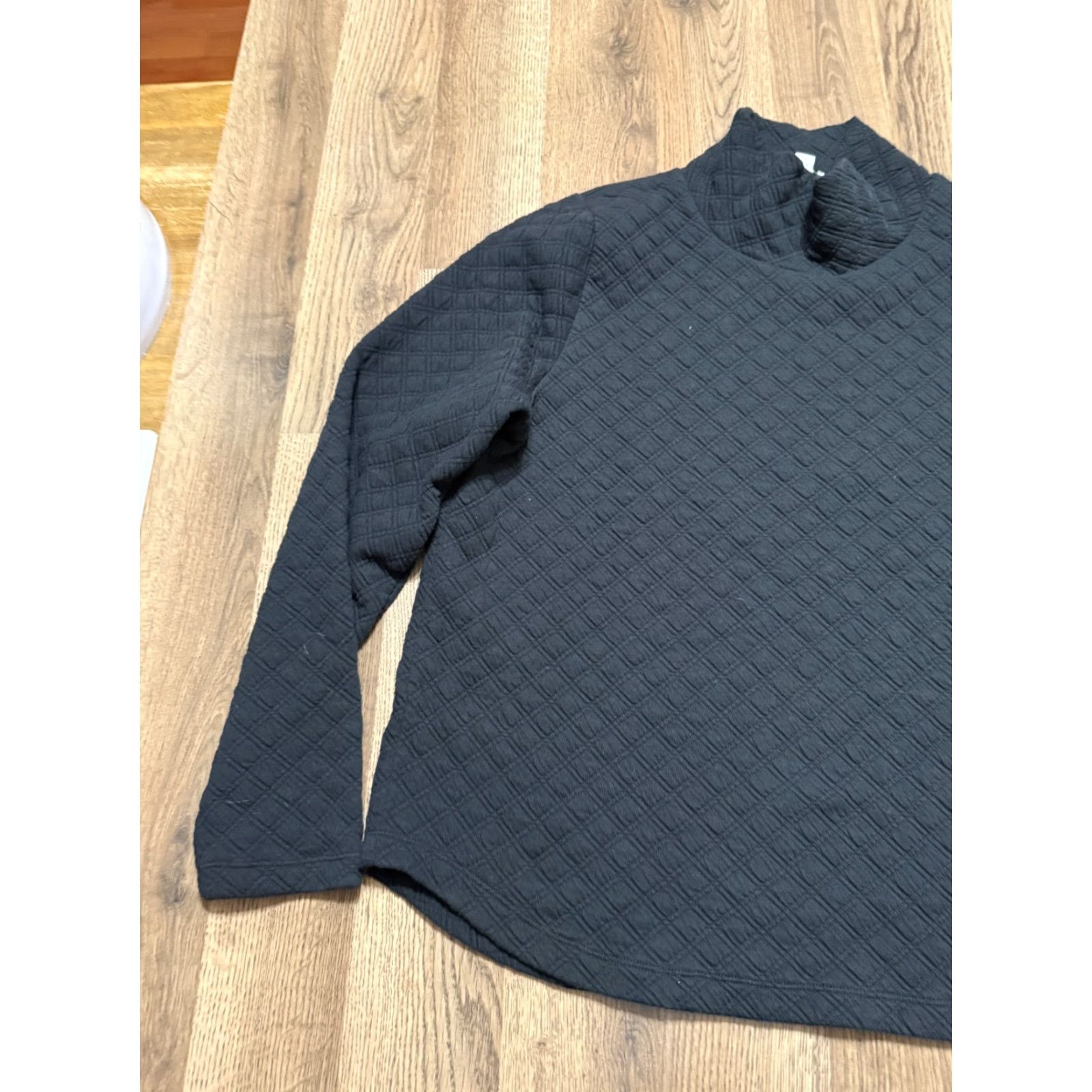 J.Crew J. Crew Shirt Women's Large Black Long Sleeve Mock Neck Pullover VINTAGE? (no) Shirt -> Shirt Size L / US 10 / IT 46 - 3 Thumbnail