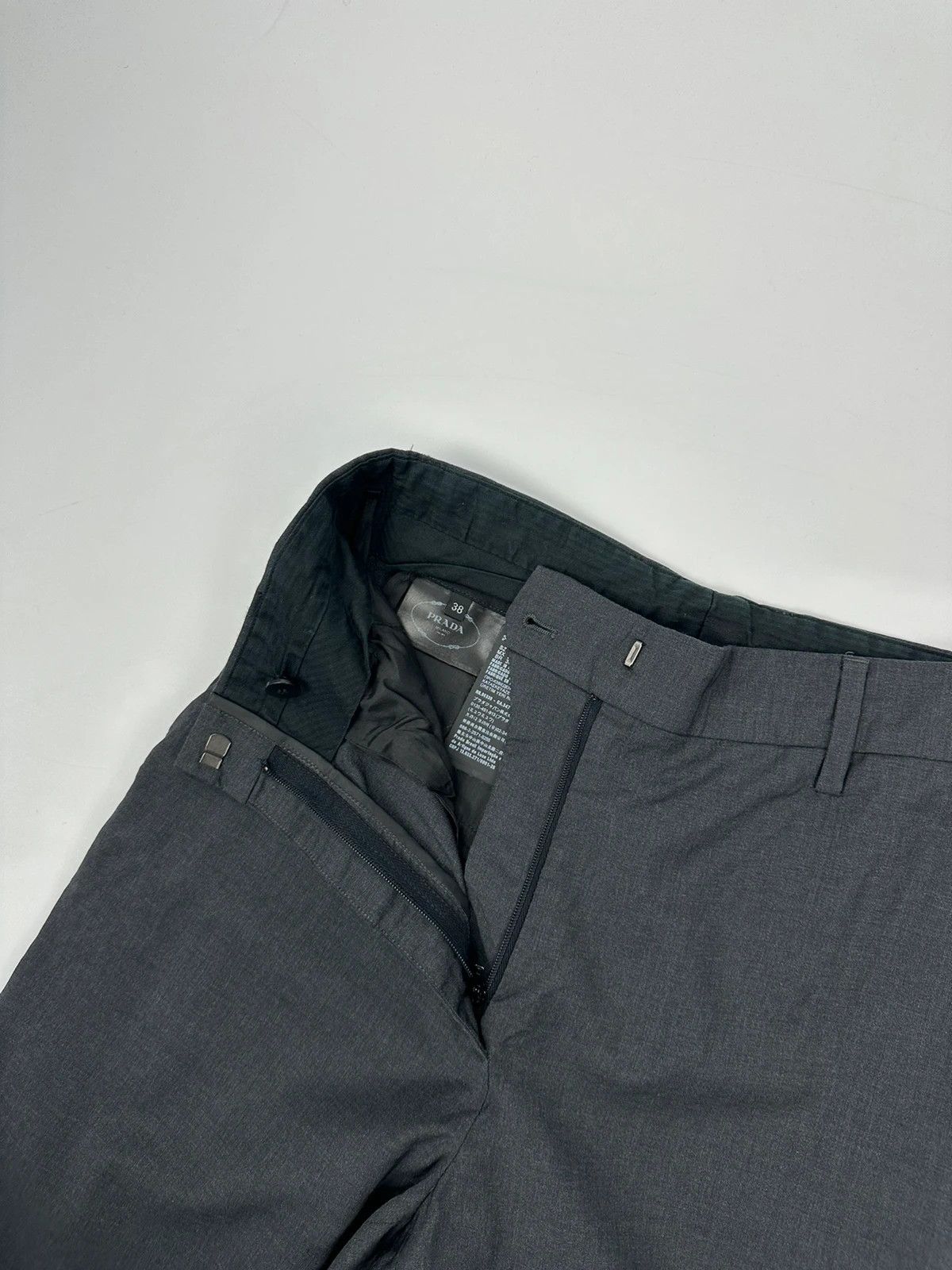 Prada Prada Milano SS2023 Raf Simons Wool Wide Legs Dress Pants Size 26" / US 2 / IT 38 - 5 Thumbnail