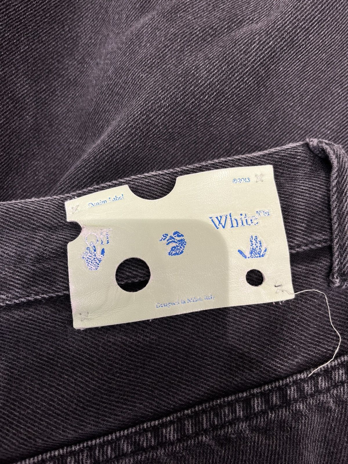 Off-White Off-White Denim Logo Jeans Black Size US 30 / EU 46 - 3 Thumbnail
