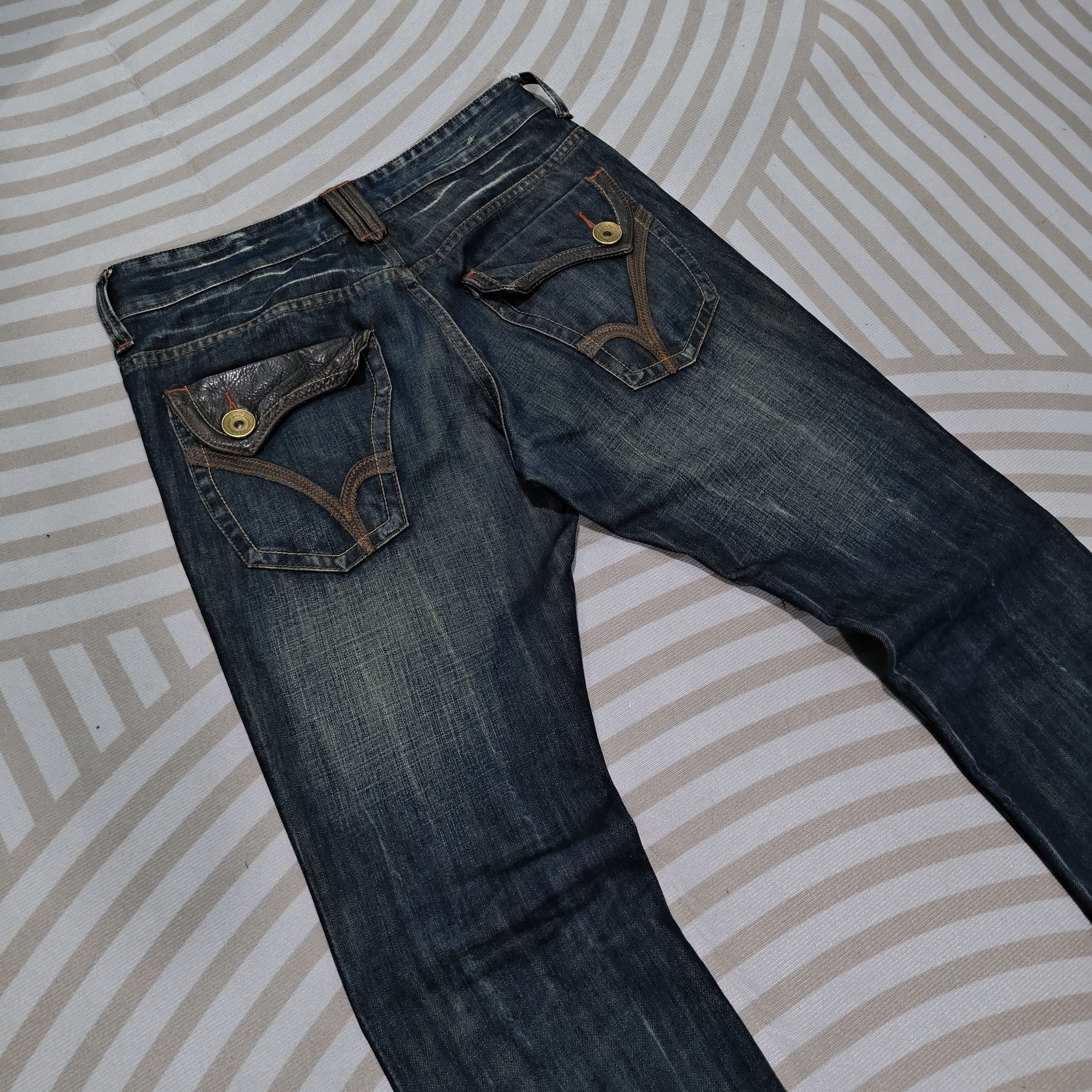 Art Comes First Japanese Brand Back Number Jeans Size US 32 / EU 48 - 15 Thumbnail