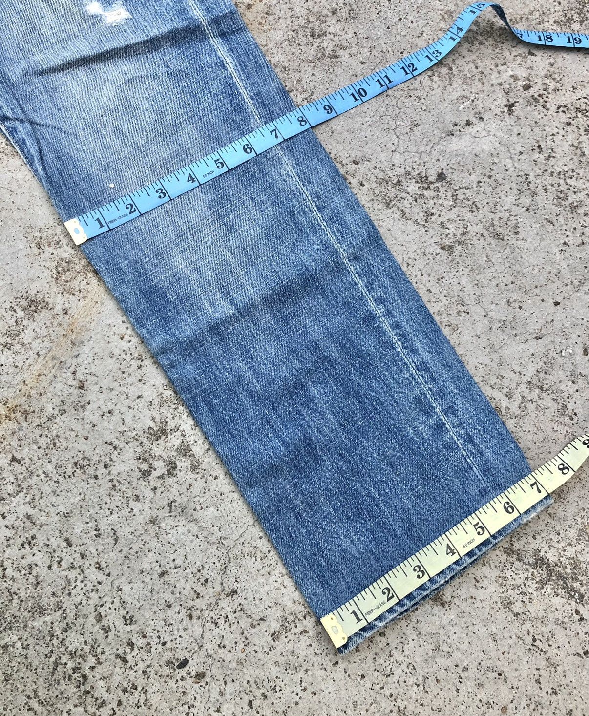 Japanese Brand BUCKLE BACK DISTRESSED DENIM BY L & CO Size US 29 - 10 Thumbnail