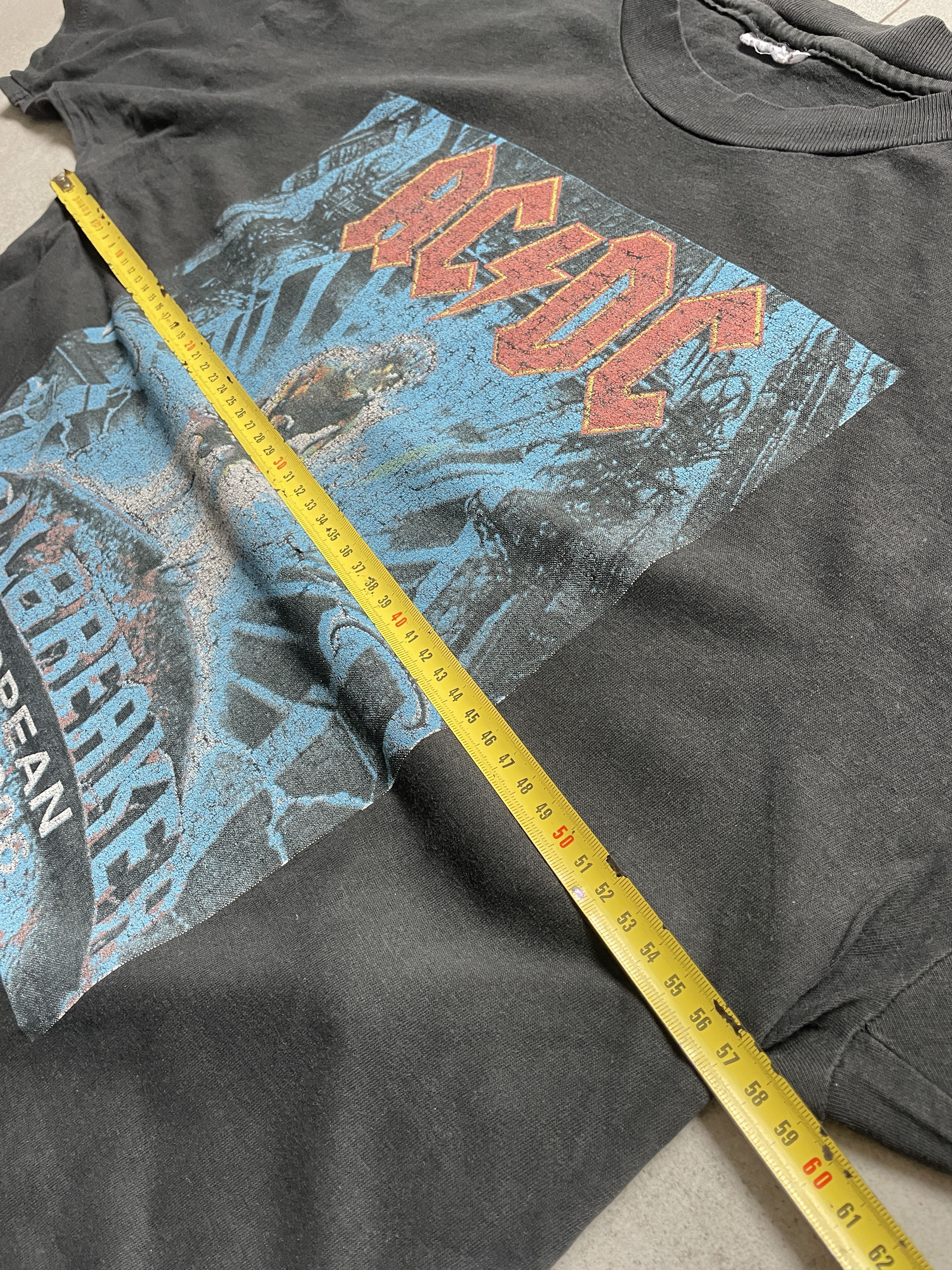 Vintage VINTAGE 1996 90S AC/DC BALLBREAKER BLACK WASHED METAL ROCK Size US XL / EU 56 / 4 - 7 Thumbnail