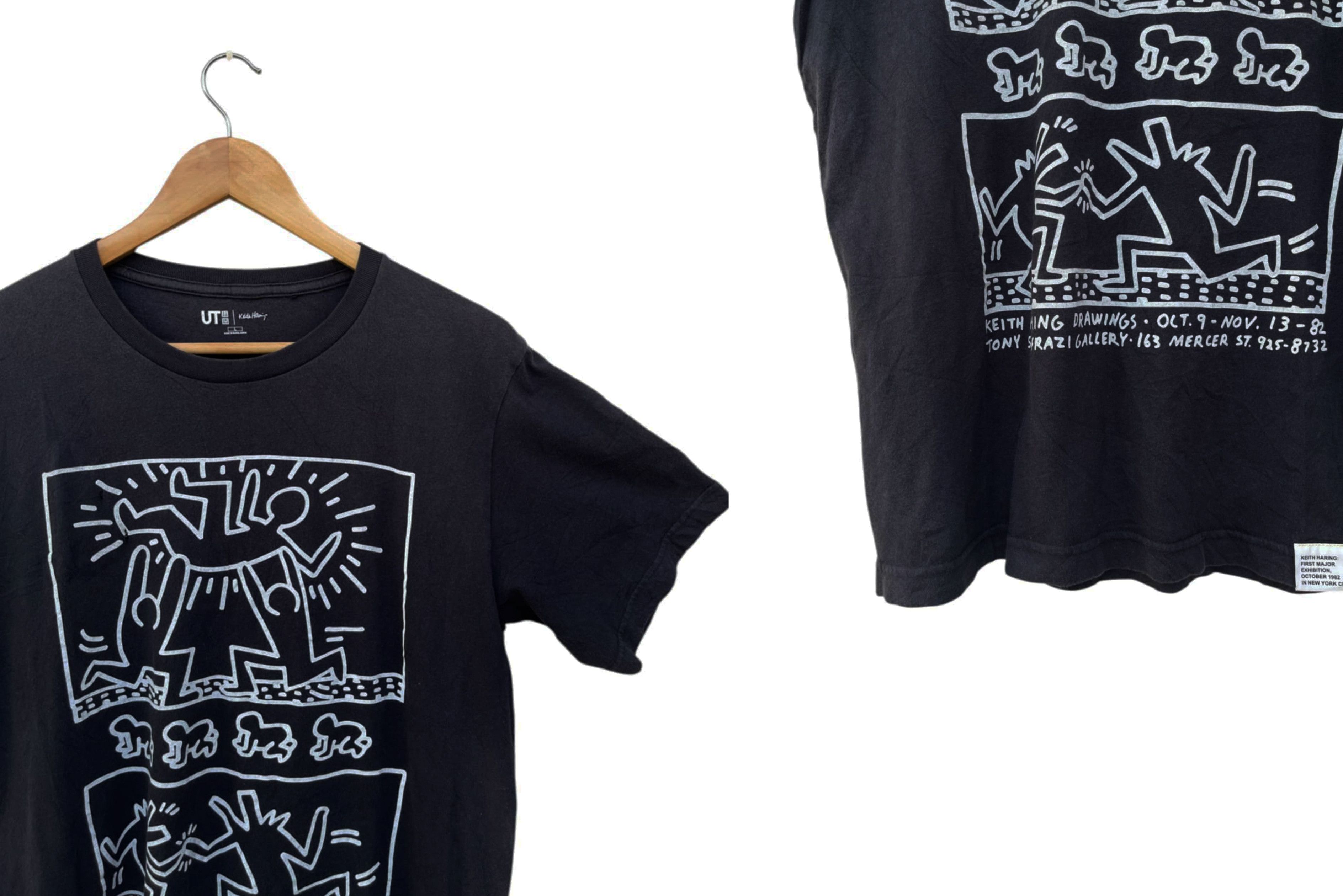 Uniqlo Uniqlo x Keith Haring Tshirt, doodles printed, defect Size US L / EU 52-54 / 3 - 4 Thumbnail
