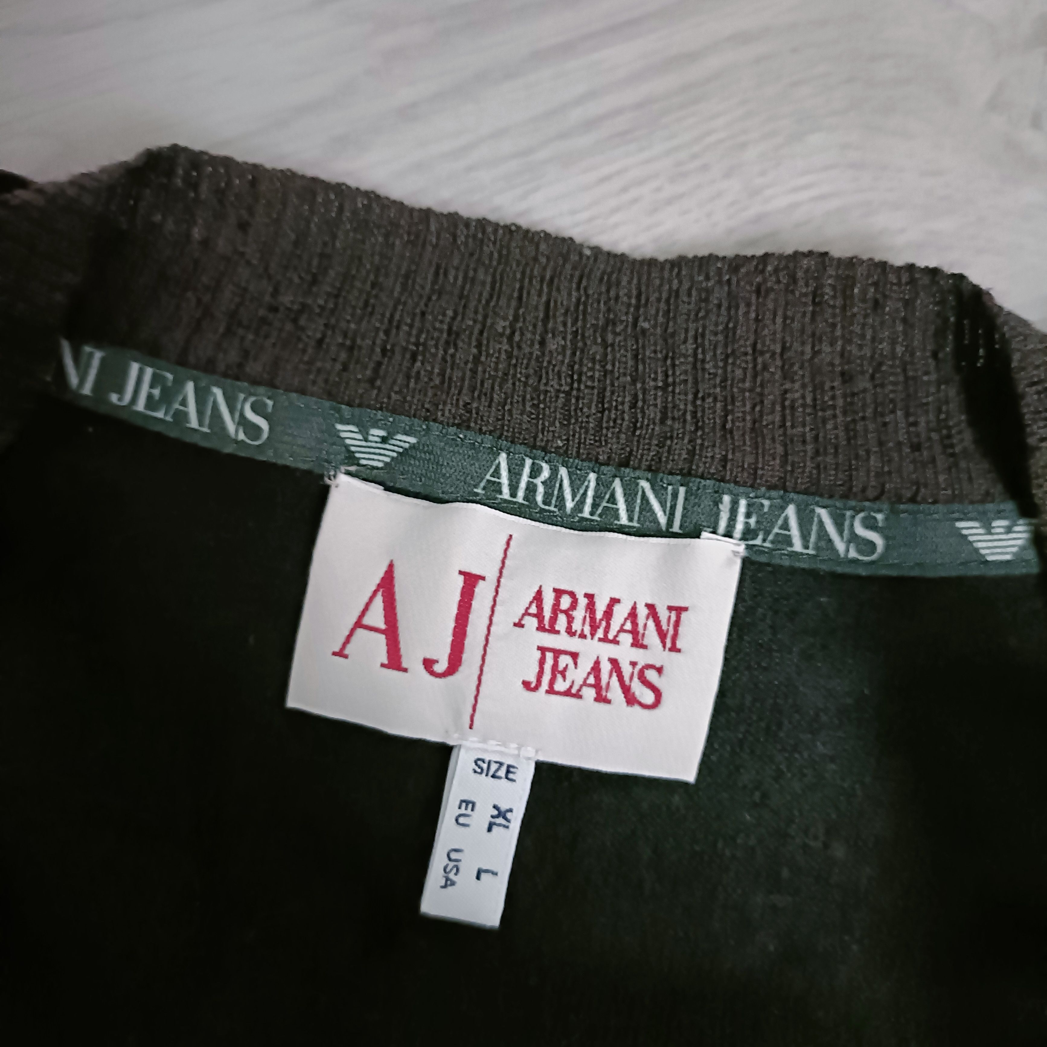 Armani Men's Black/Brown Wool Cardigan ! size US L EU XL Size US L / EU 52-54 / 3 - 4 Thumbnail