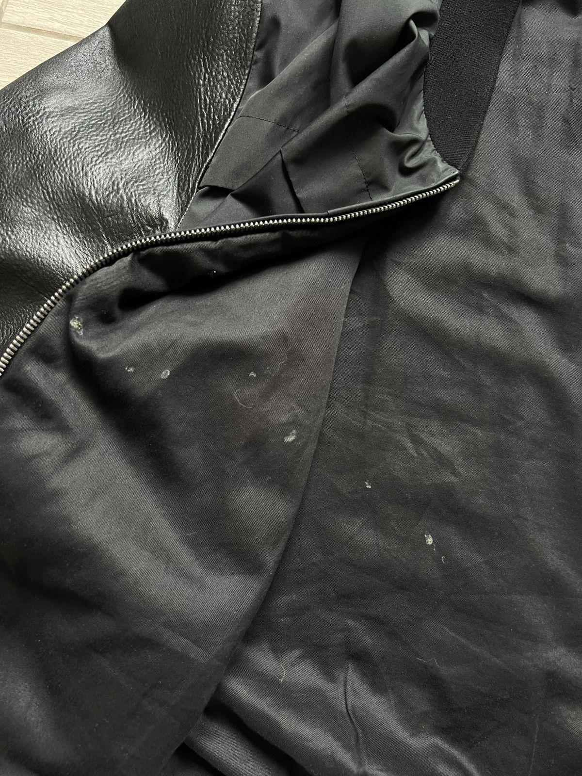 Gucci Gucci Bomber Jacket Leather Sleeve Rare Old Money Size US L / EU 52-54 / 3 - 21 Thumbnail