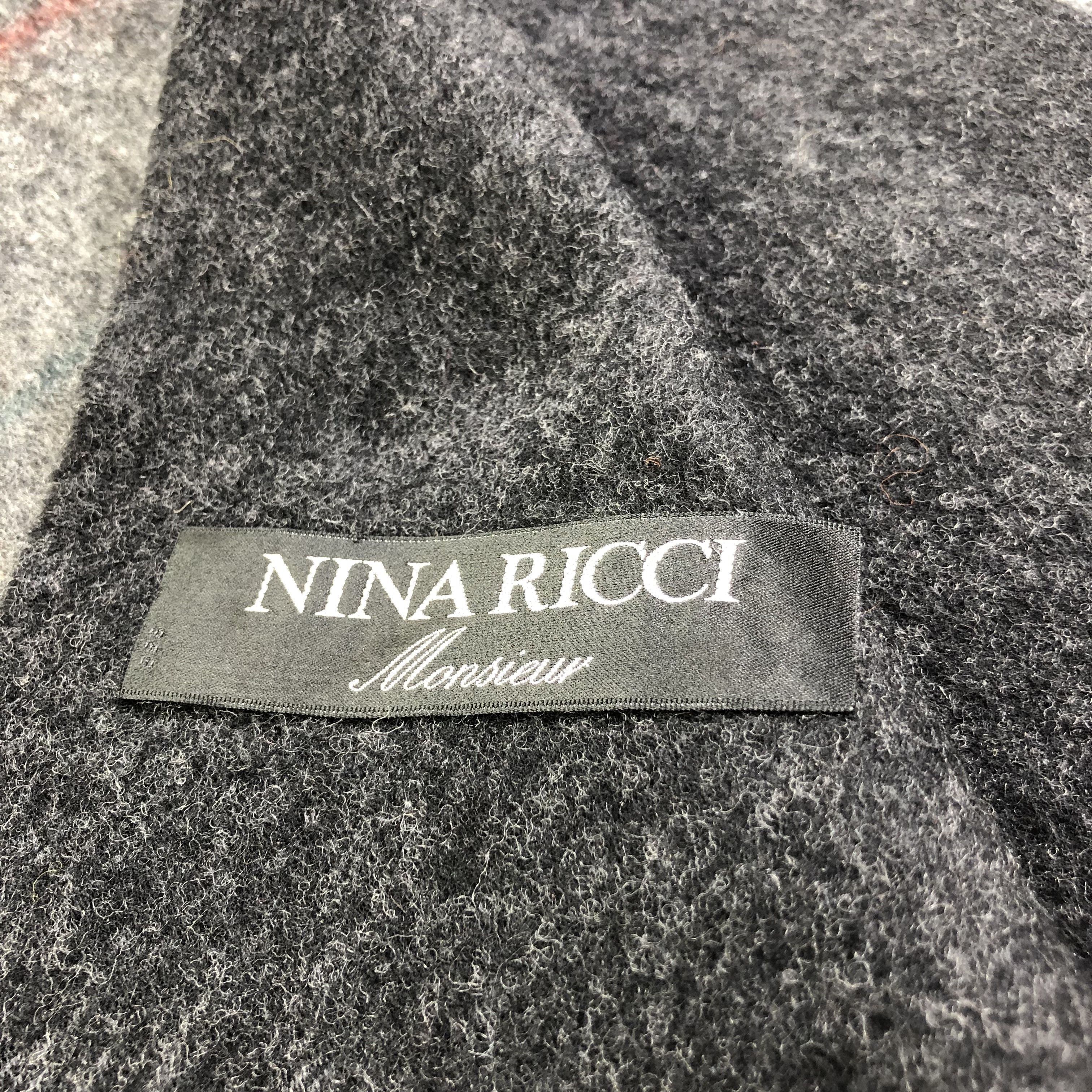 Nina Ricci Nina Ricci Monsieur Cashmere Scarf Muffler V1233 Size ONE SIZE - 5 Thumbnail