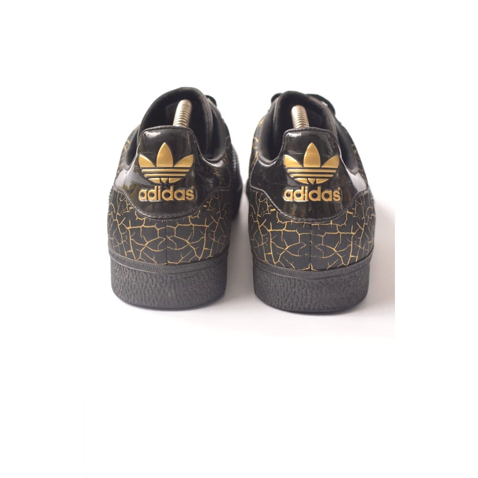 Adidas Adidas Gazelle Vintage 2007 Black Gold Sneakers 039597 Streetwear Size US 8 1/2 Mens Sneakers Black Gold Gazelle 2007 US 8.5 Vintage Adidas Shoes Size US 8 / EU 41 - 3 Thumbnail