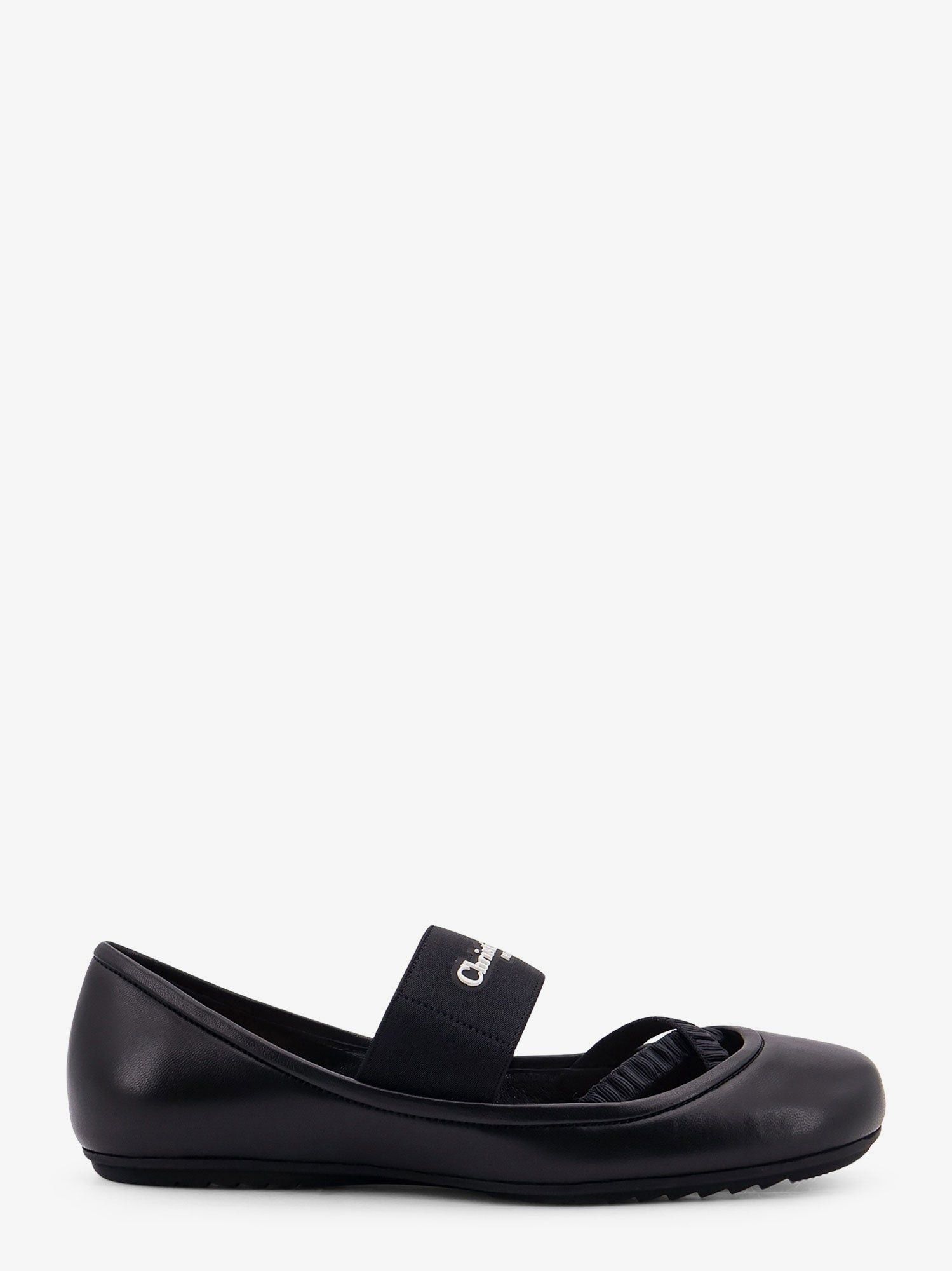 Dior Shade Leather Ballerinas With Elastic Bands Shoes, Women's (Size 6)