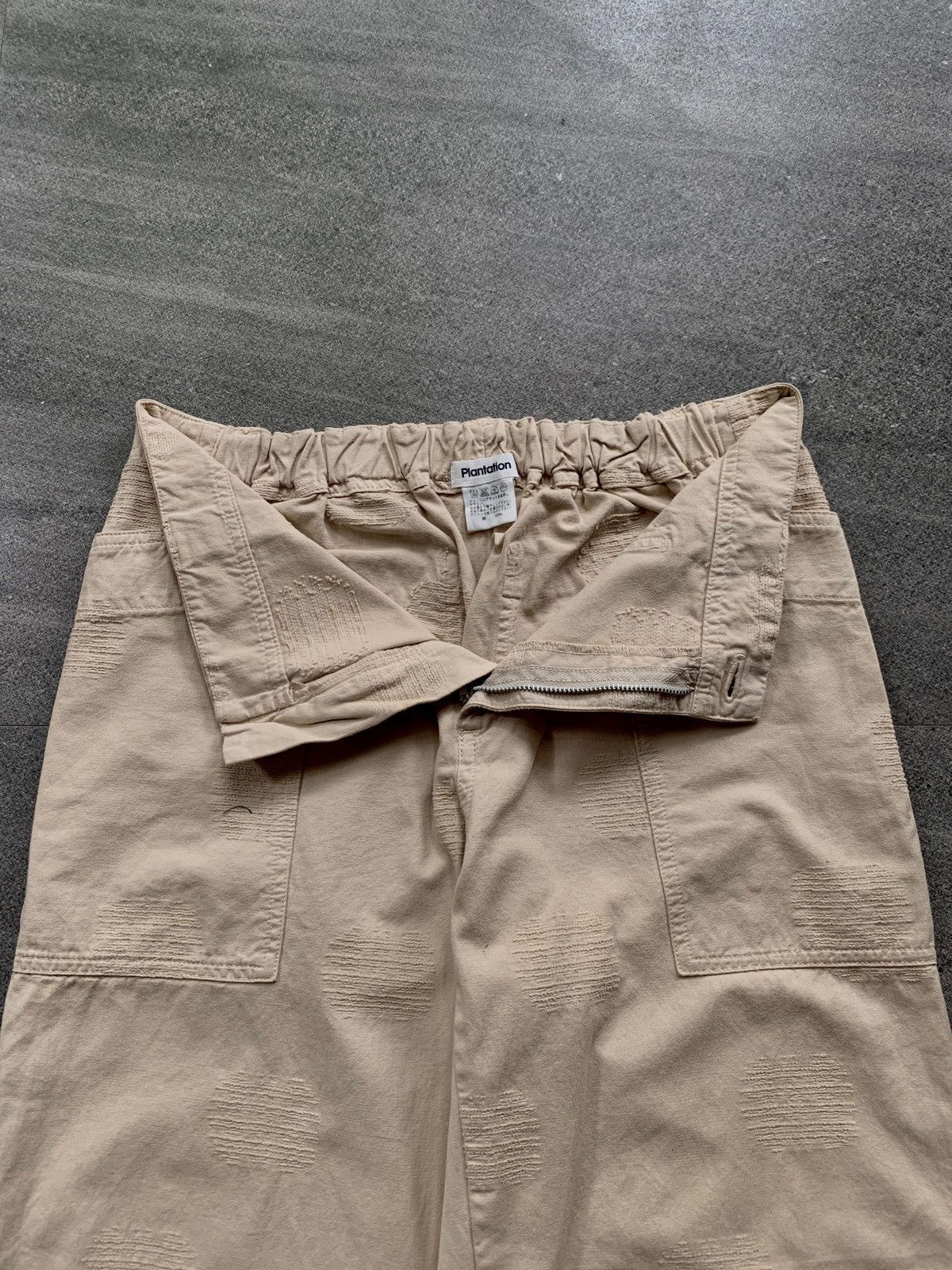 Issey Miyake FREE TAX! Plantation Scratches Effect Relaxed Pants Size US 31 - 5 Thumbnail