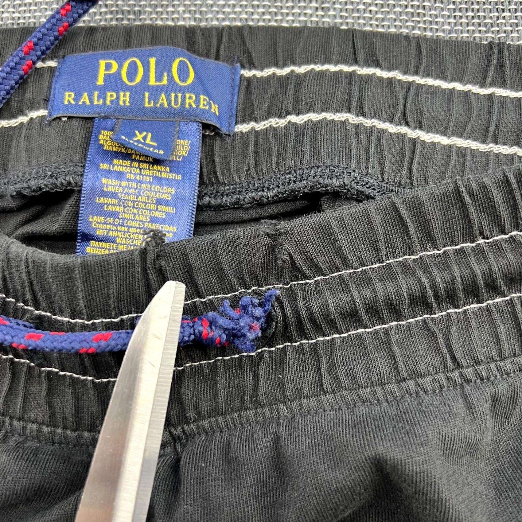 Ralph Lauren Polo Ralph Lauren Mens Sleepwear Pants XL Pony Spellout Black Drawstring Pijama Size US XL / EU 56 / 4 - 4 Thumbnail