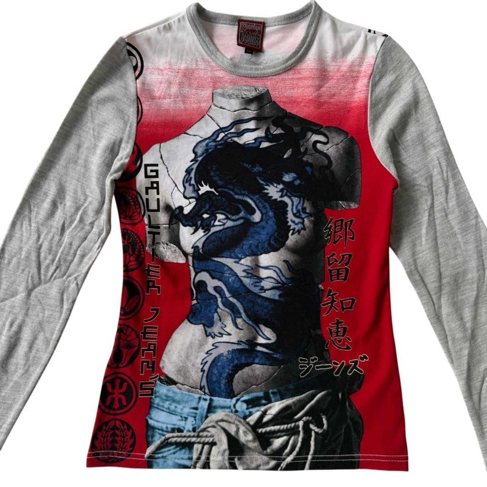 Jean Paul Gaultier Jean Paul Gaultier Jeans Venus Print Power Top Long Sleeve Size S / US 4 / IT 40 - 2 Thumbnail