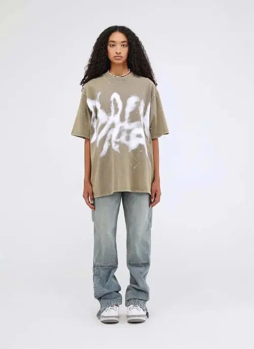 VIBE Black Distressed T-Shirt y2k Retro 2000 Clothing Size US M / EU 48-50 / 2 - 3 Thumbnail