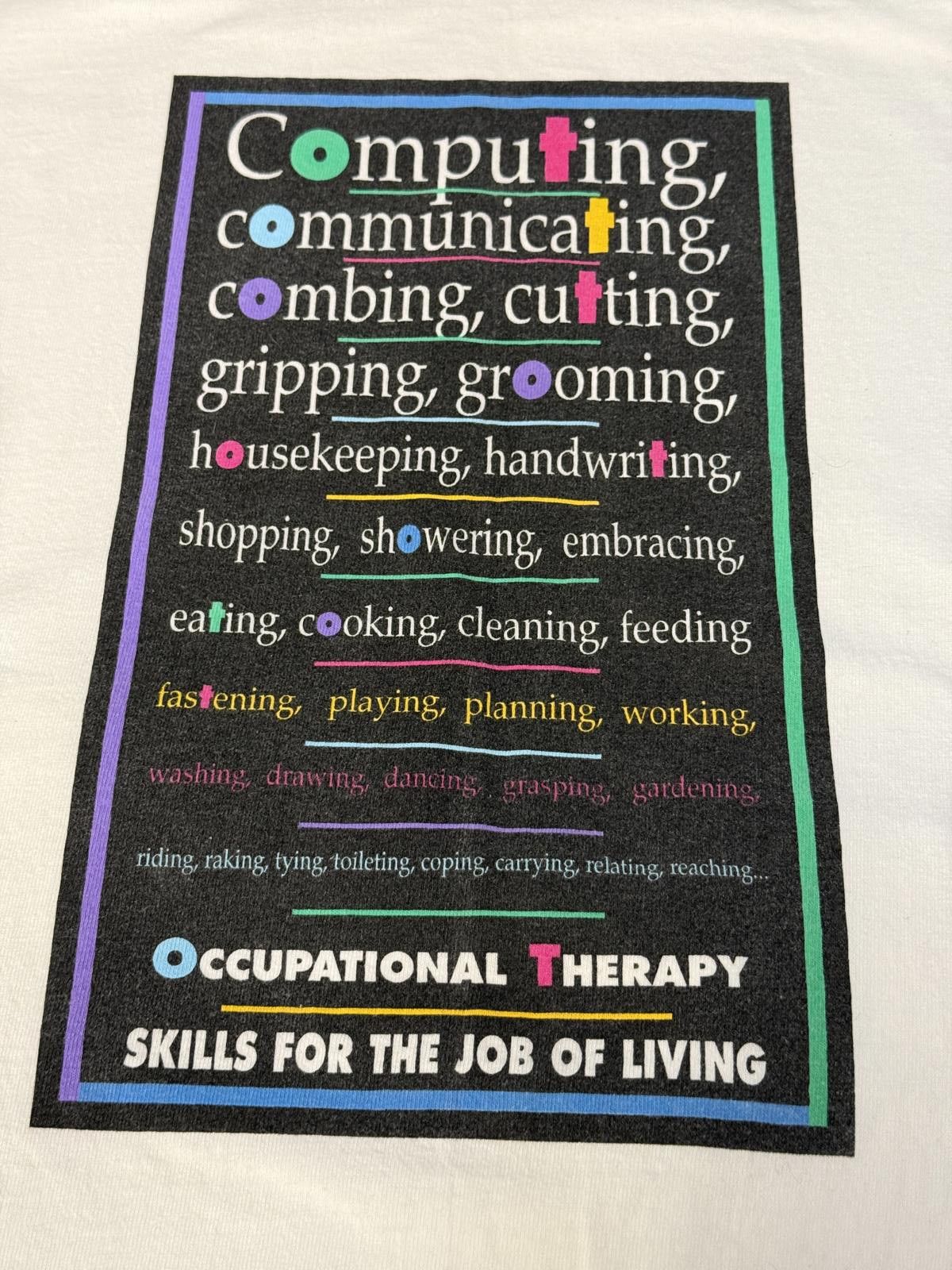 All Sport VTG Occupation Therapy T-shirt Skills for the Job of Living Size US XL / EU 56 / 4 - 1 Thumbnail