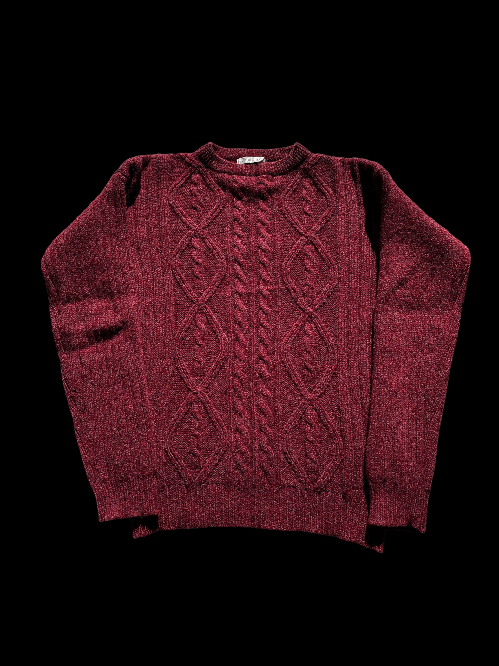 Christian Dior Monsieur Christian Dior vintage burgundy wool knit sweater Size US L / EU 52-54 / 3 - 7 Thumbnail