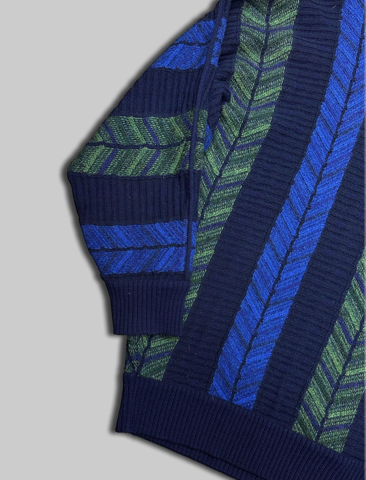 Vintage Carlo Colucci Vintage Wool Knitwear Sweater Coogi Style Size US L / EU 52-54 / 3 - 3 Thumbnail