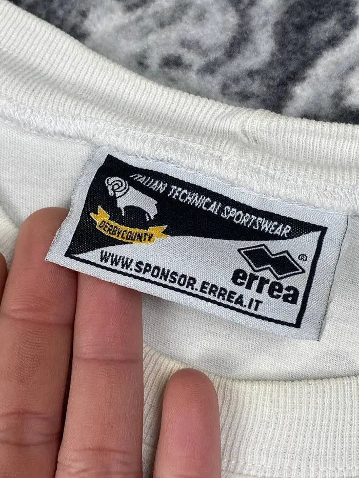 Errea Vintage Errea Derby County Training T Shirt 2001 2003 Socer Size US XXL / EU 58 / 5 - 6 Thumbnail