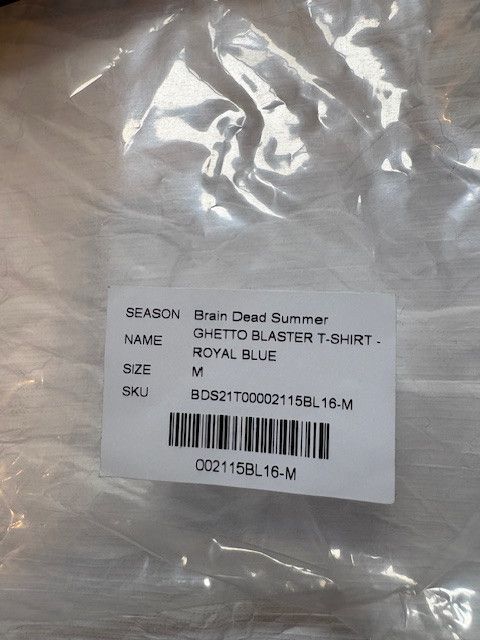 Brain Dead Brain Dead x Them Ghetto Blaster T-Shirt, Royal Blue Medium Size US M / EU 48-50 / 2 - 5 Thumbnail