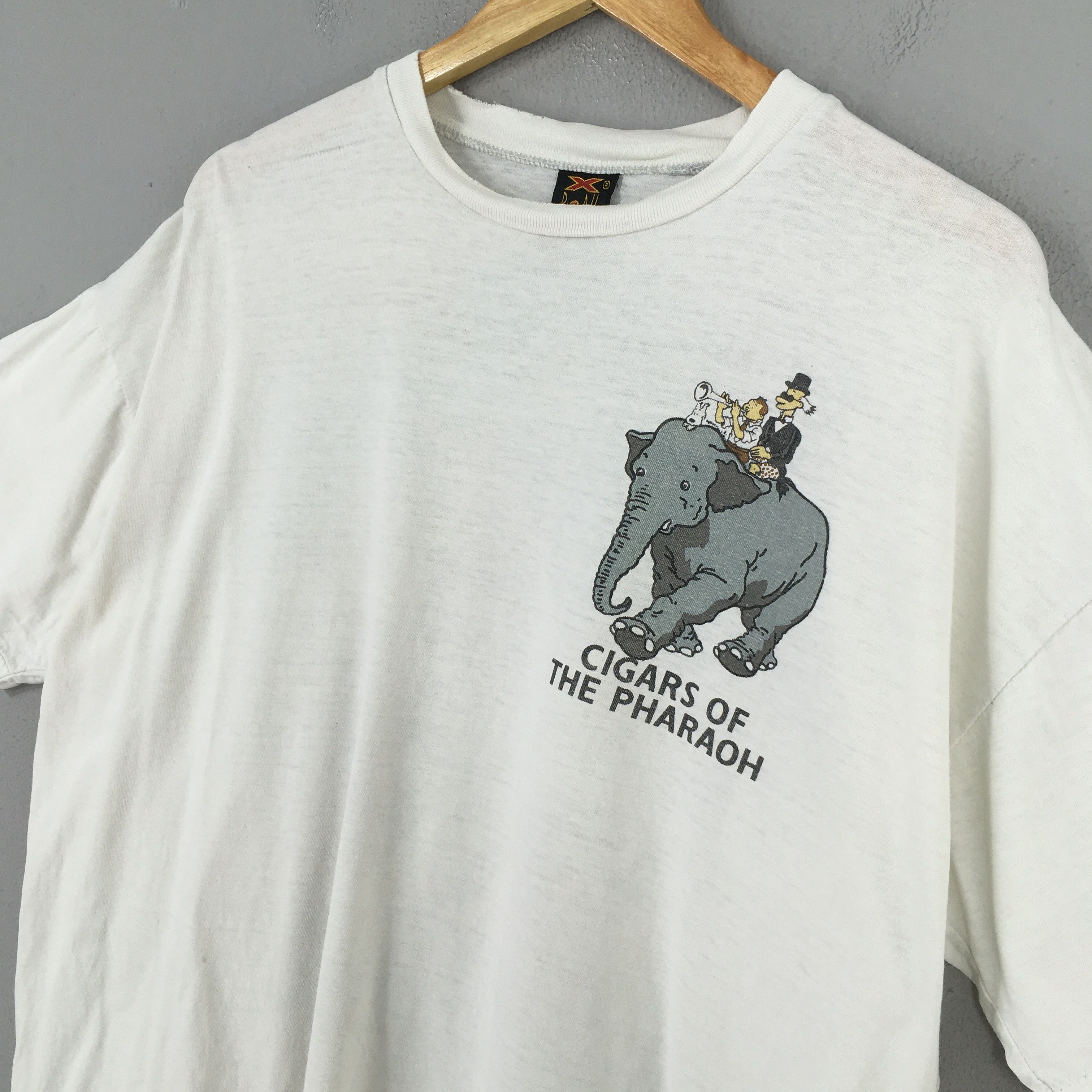Vintage Vintage 90's The Adventures of Tintin Cartoon T shirt XLarge Size US XL / EU 56 / 4 - 3 Thumbnail