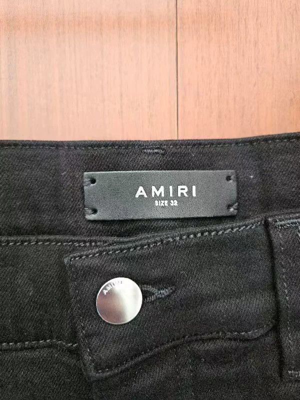 Amiri Amiri pure black flared button jeans Size US 32 / EU 48 - 2 Thumbnail