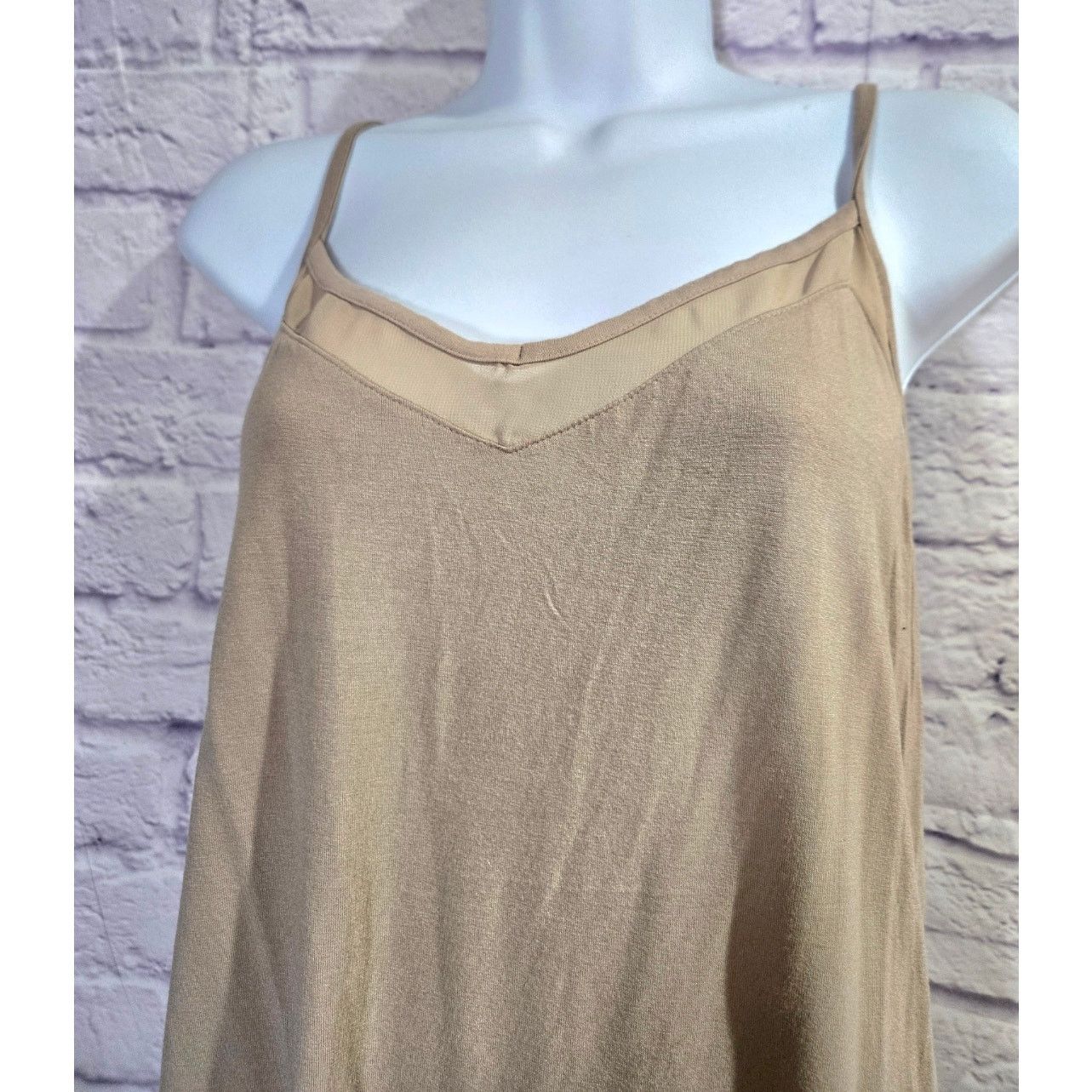 Other Lane Bryant Tan Brown Adjustable Spaghetti Straps Tank 14/16 Size L / US 10 / IT 46 - 2 Thumbnail