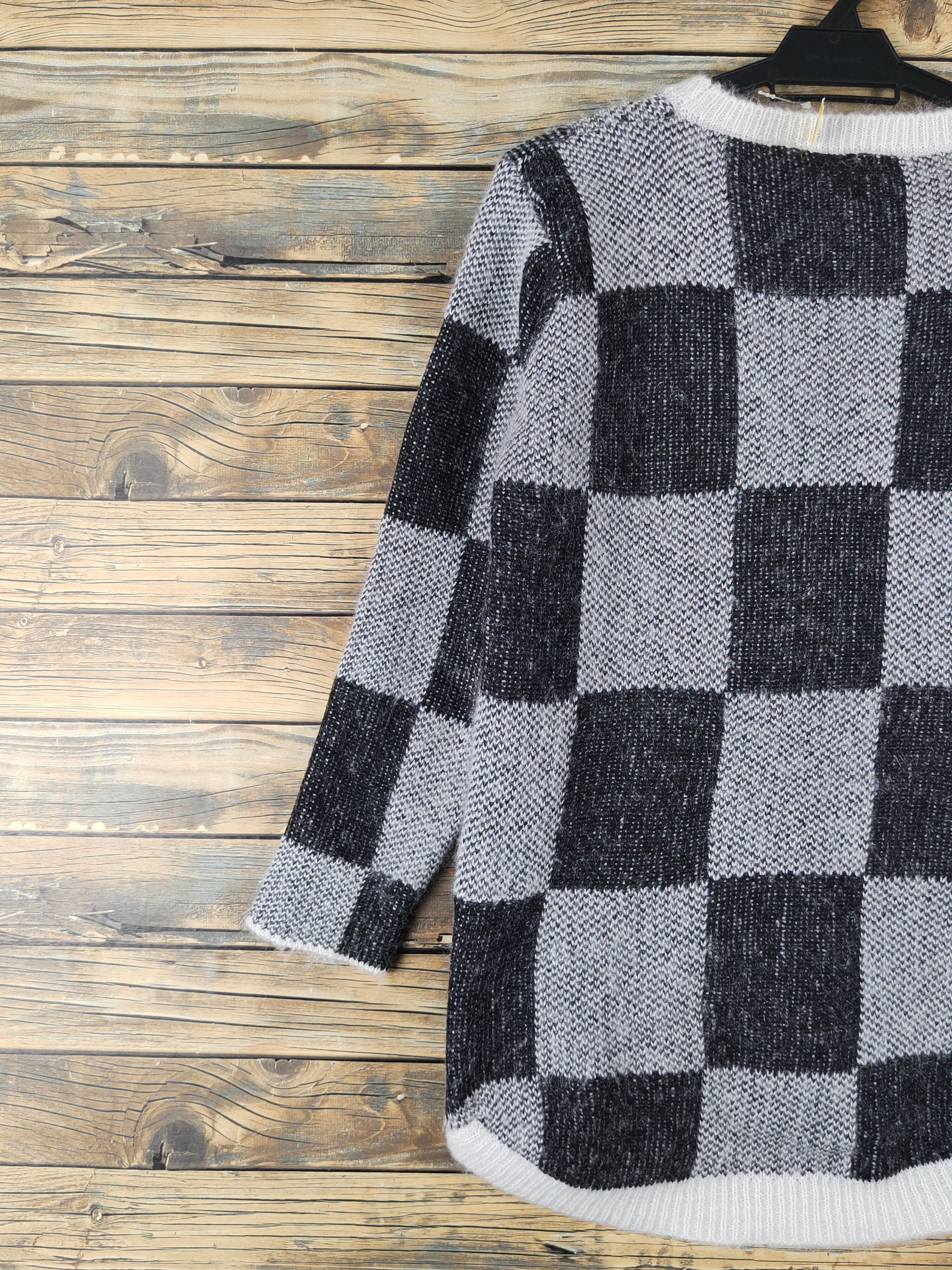 Homespun Knitwear Japanese Brand Black White Knitwear Sweatshirts #W1643 Size M / US 6-8 / IT 42-44 - 8 Thumbnail
