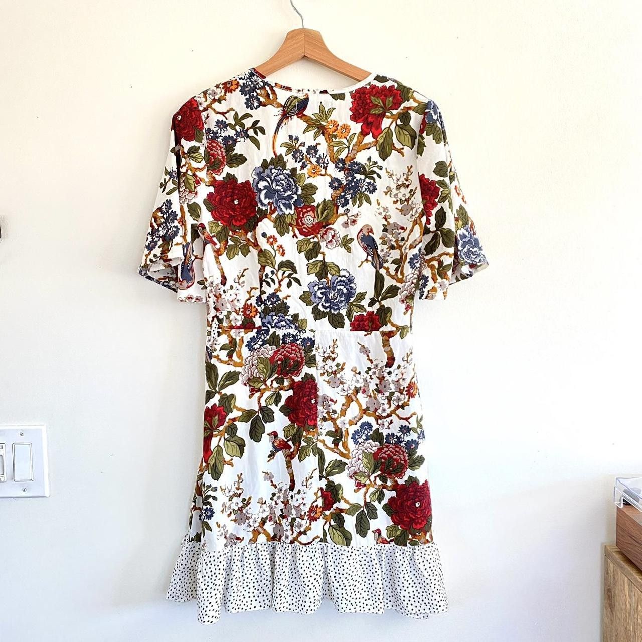Missguided MISSGUIDED POLKA DOT AND FLORAL RUFFLE DRESS SIZE 8 Size M / US 6-8 / IT 42-44 - 5 Thumbnail