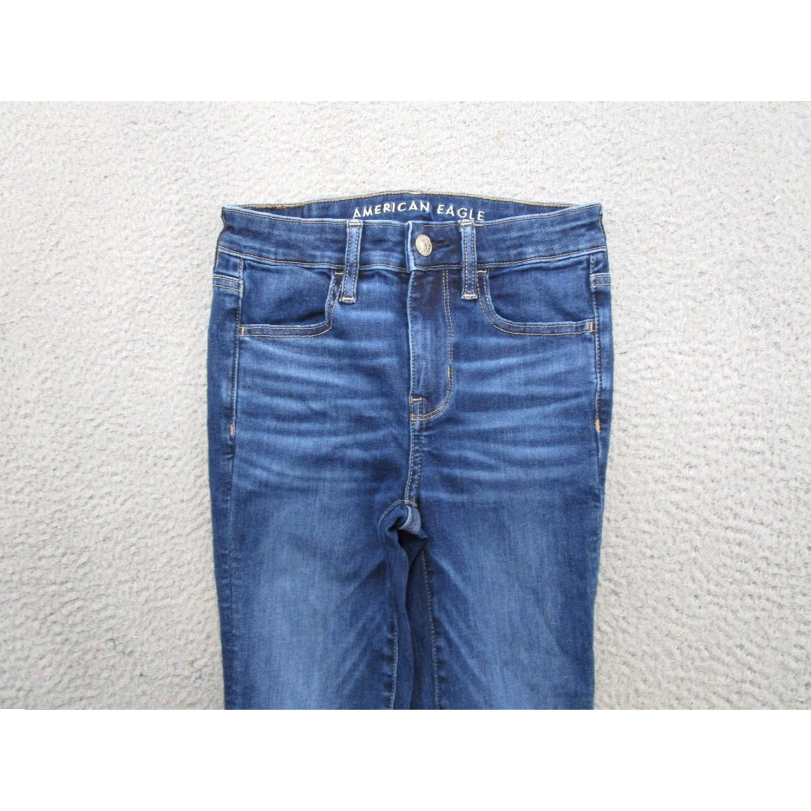 American Eagle Outfitters American Eagle Outfitters Jeans 5-Pocket Denim Jegging SZ 00 Short Blue 90s Stretch Woman Size 24" / US 00 / IT 34 - 3 Thumbnail