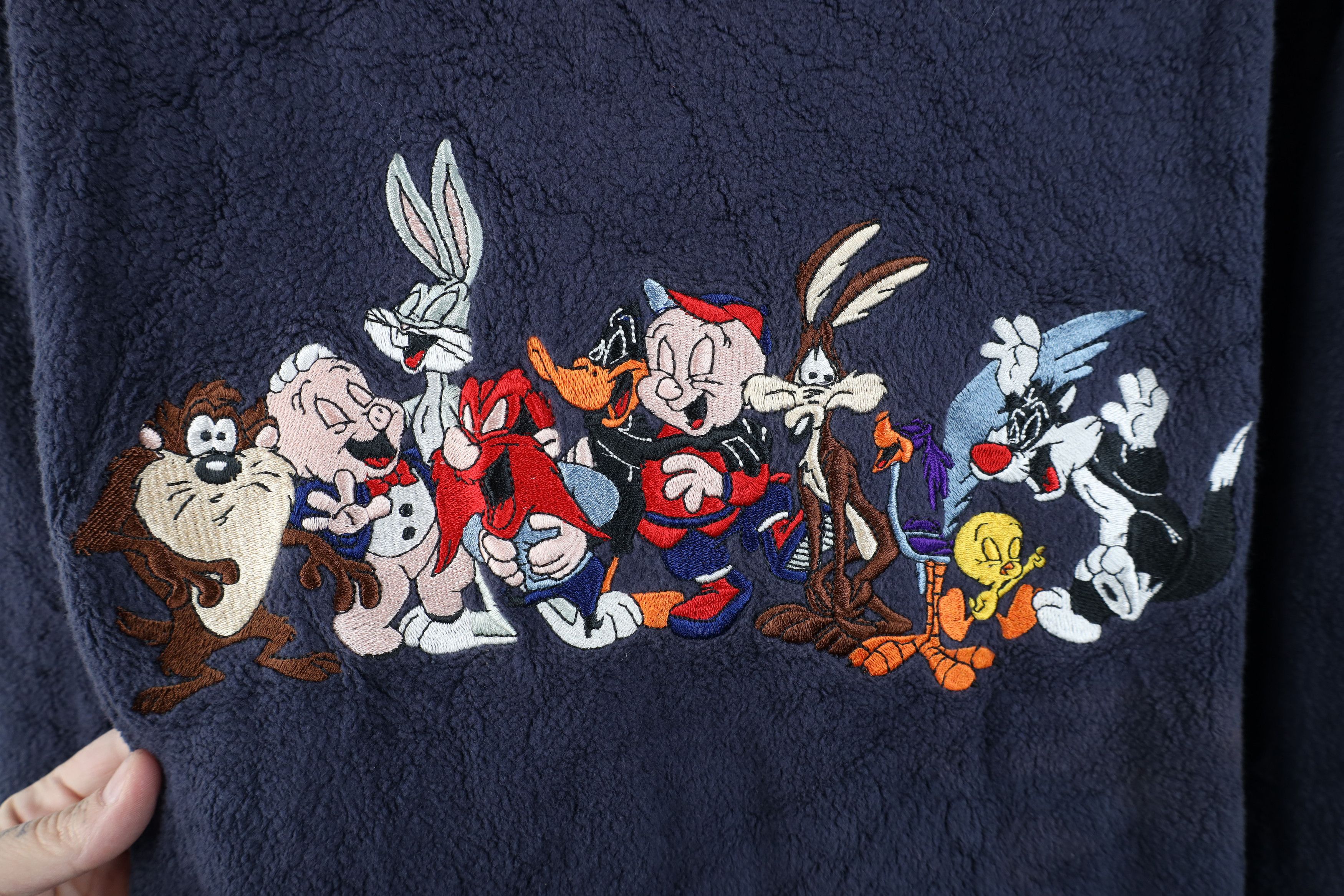 Vintage Vintage 90s Warner Bros Looney Tunes Cartoon Sweatshirt Size US XXL / EU 58 / 5 - 4 Thumbnail
