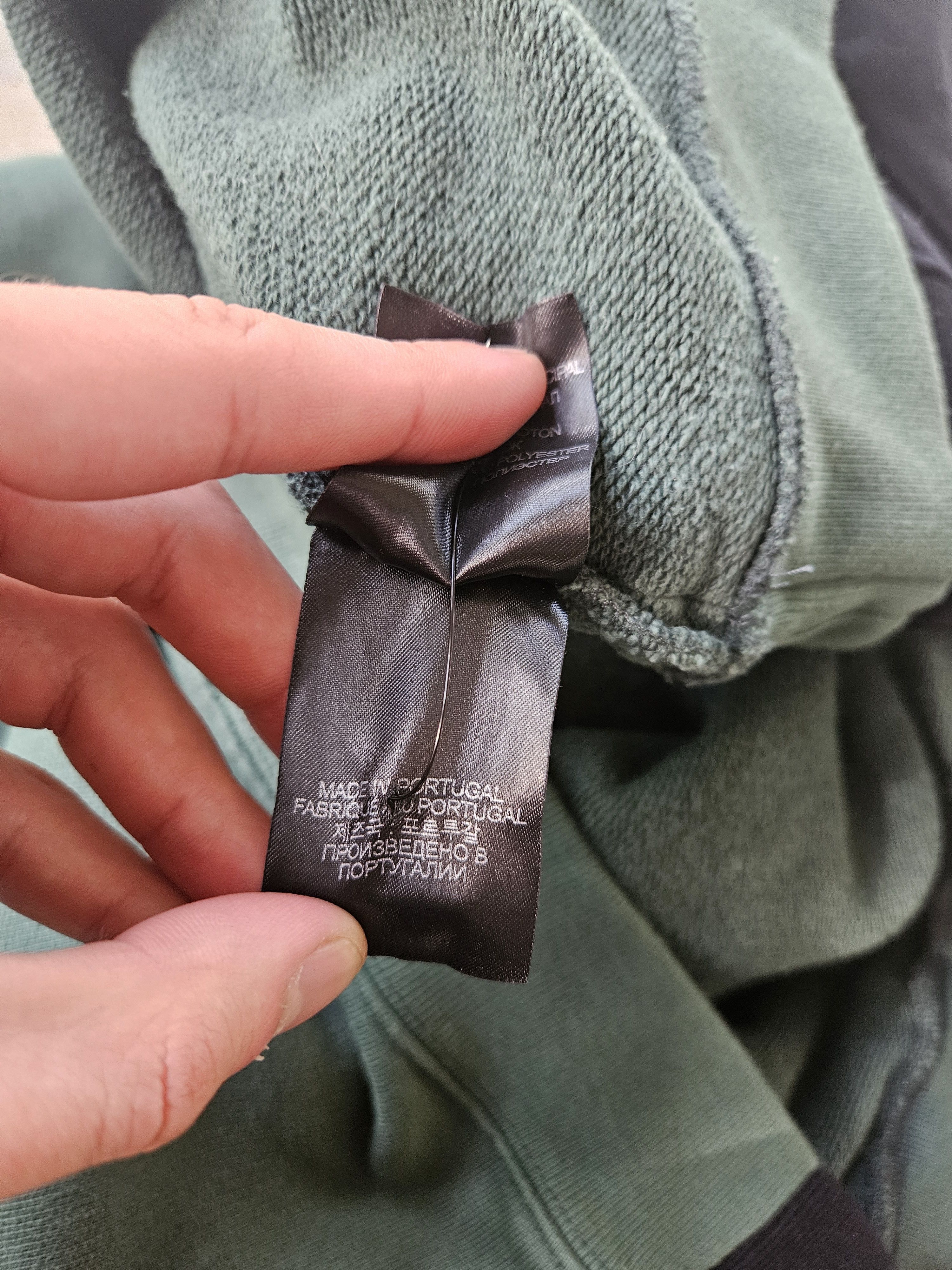 Vetements Double Polizei Securite Split Green Black Crewneck Sweater Size US XL / EU 56 / 4 - 14 Thumbnail