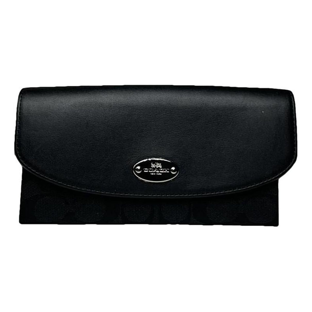 Coach Black Leather Wallet Size ONE SIZE - 1 Thumbnail
