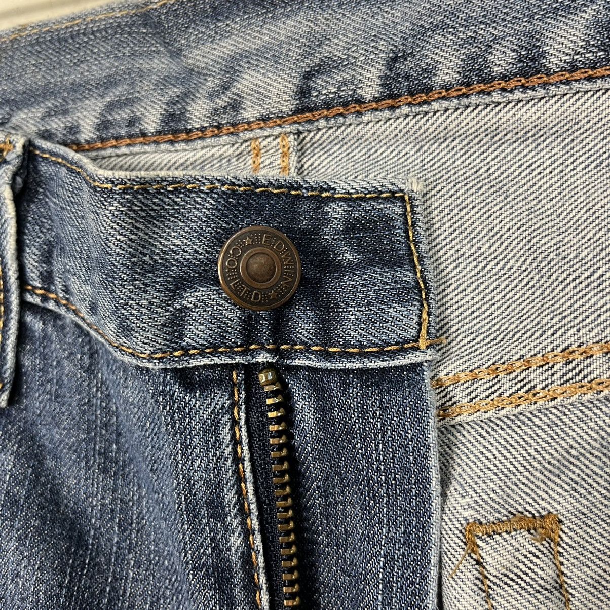 Edwin Vintage Edwin Sashiko Rare Design Workwear Denim Jeans Size US 34 / EU 50 - 13 Thumbnail