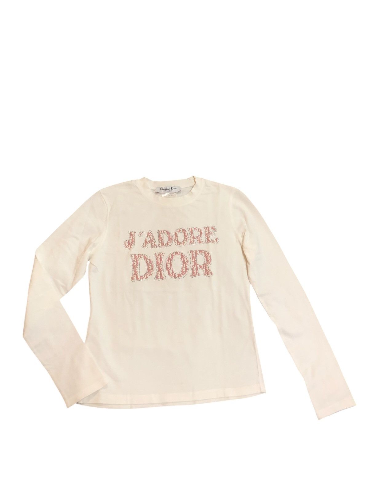 OLD JADORE Christian Dior 長袖Tシャツ Christian Dior Vintage J'ADORE Logo Long Sleeve Top #38 T
