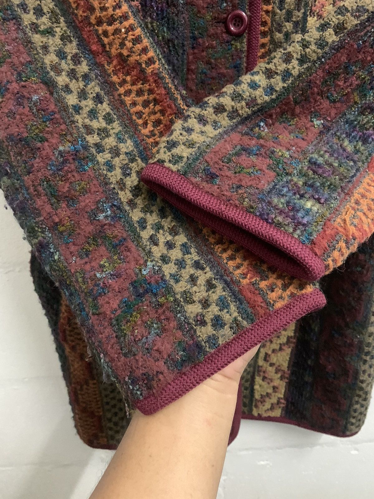 Japanese Brand × Vintage Vintage Givy Multicolour Coogi Style Knitwear Wool Size US XL / EU 56 / 4 - 11 Thumbnail