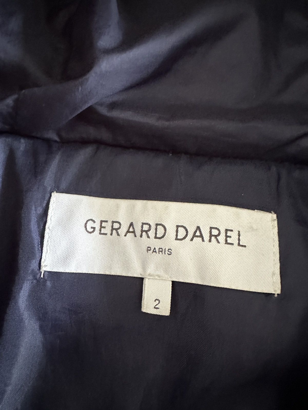 Gerard Darel Gerard Darel Paris Blue Down Jacket With Fur Hood Size 2 Size L / US 10 / IT 46 - 8 Thumbnail