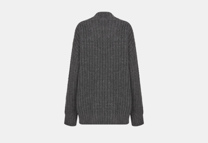 Dior o1w1db10925 444S26 Oversized Sweater in Gray Size M / US 6-8 / IT 42-44 - 2 Thumbnail