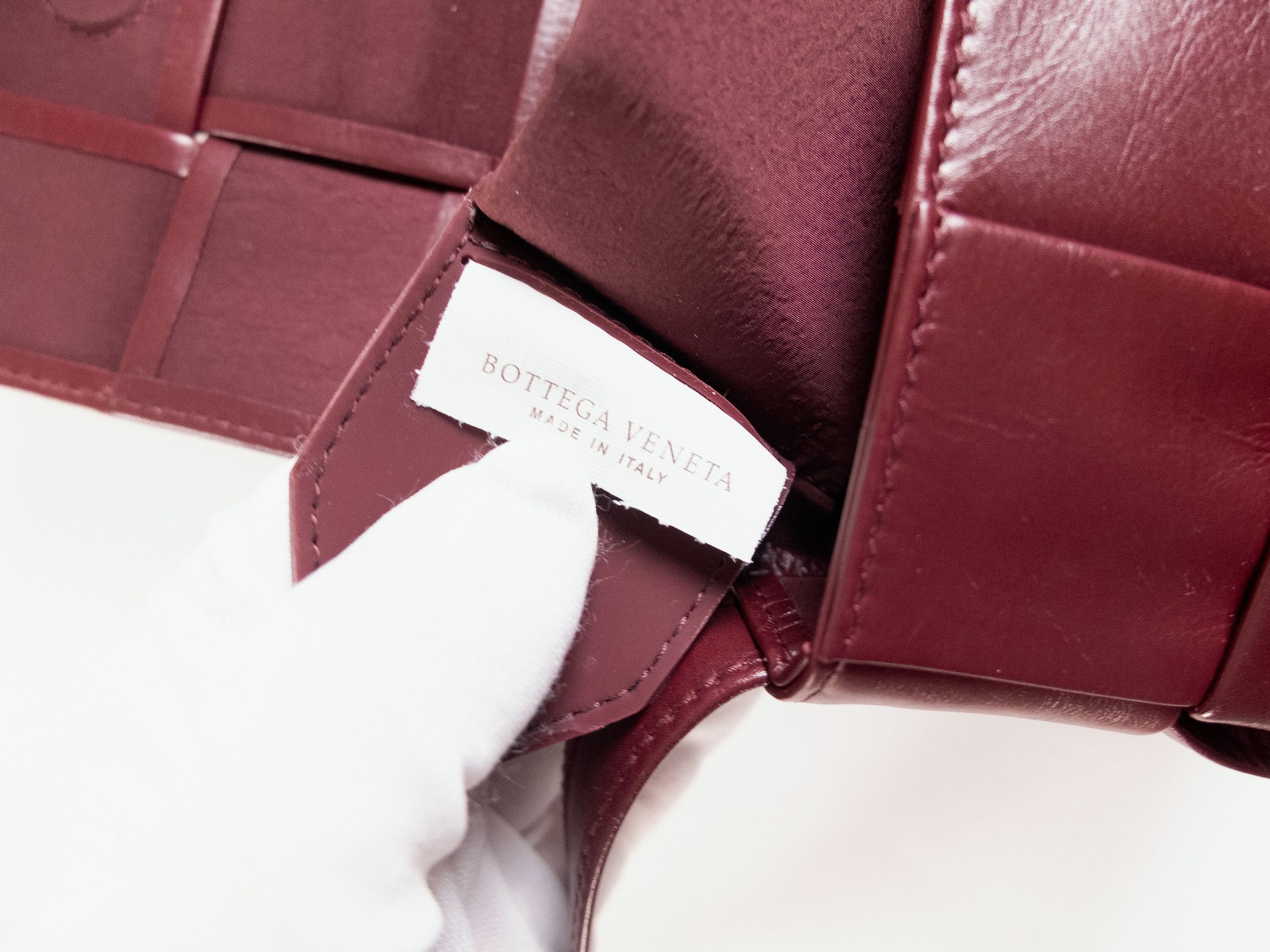 Bottega Veneta BOTTEGA VENETA Candy Cassette burgundy leather mini bag Size ONE SIZE - 13 Thumbnail