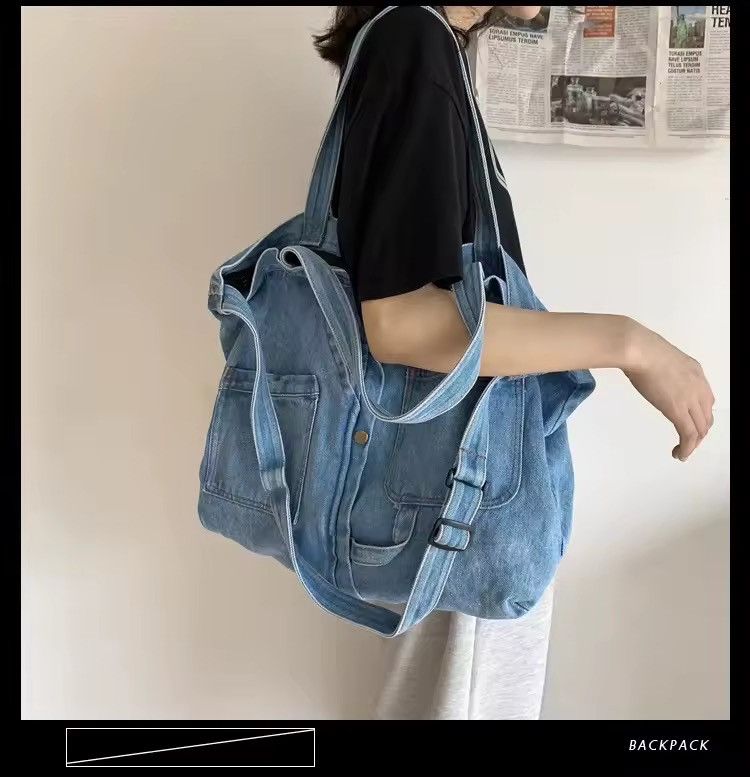 Japanese Brand Denim Casual Shoulder Bag Size ONE SIZE - 3 Thumbnail