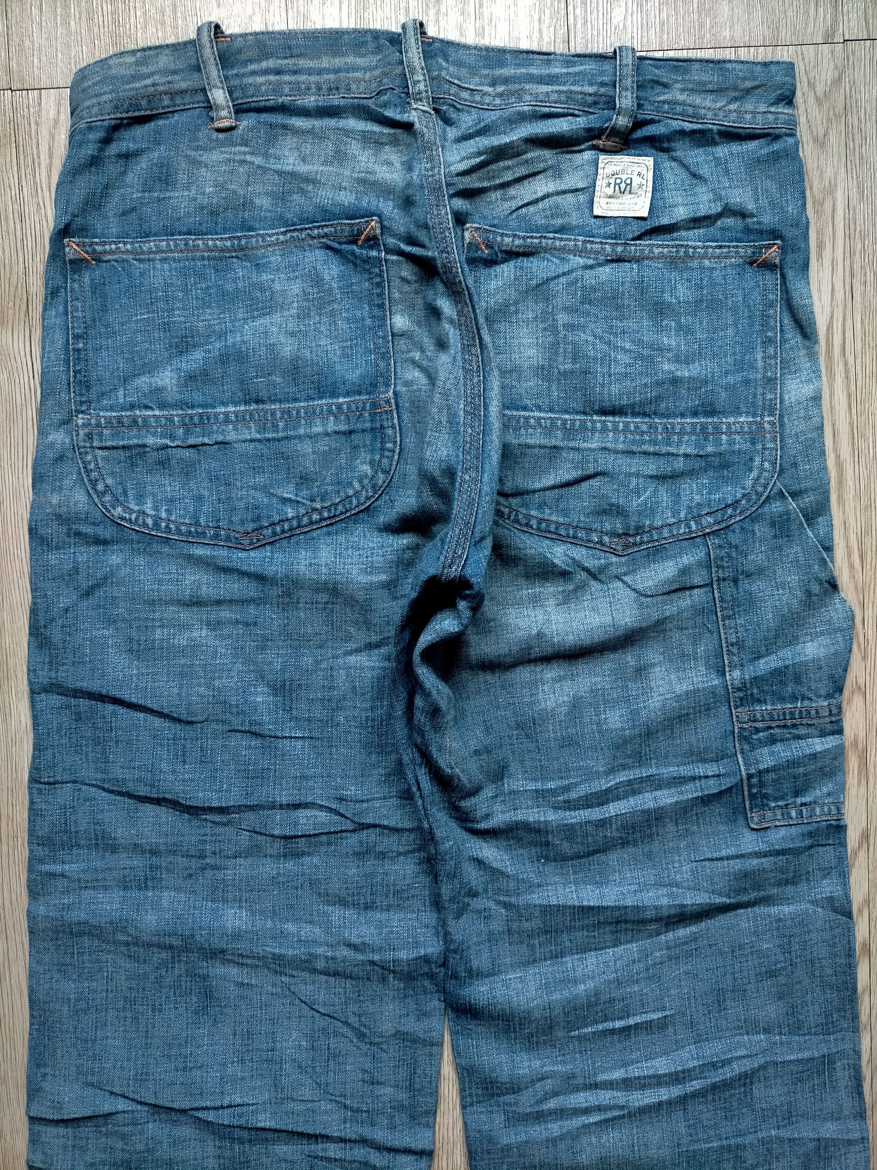 RRL Ralph Lauren ⚡Double RL Patchwork Carpenter Jeans Size US 31 - 16 Thumbnail