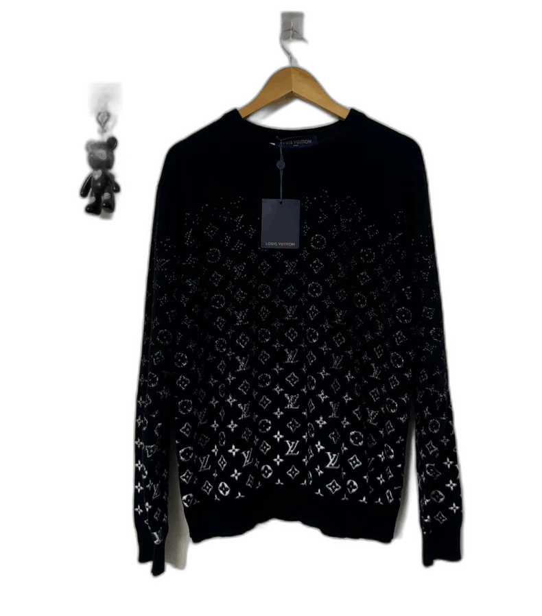 Louis Vuitton Louis Vuitton Black and White Knit Sweater Size US L / EU 52-54 / 3 - 1 Thumbnail