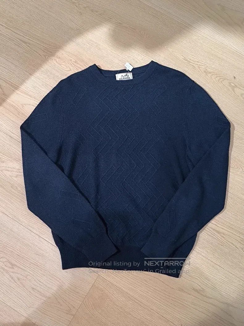 Hermes Hermes Geometric logo, cashmere knitted long-sleeved pullo Size US XS / EU 42 / 0 - 1 Thumbnail